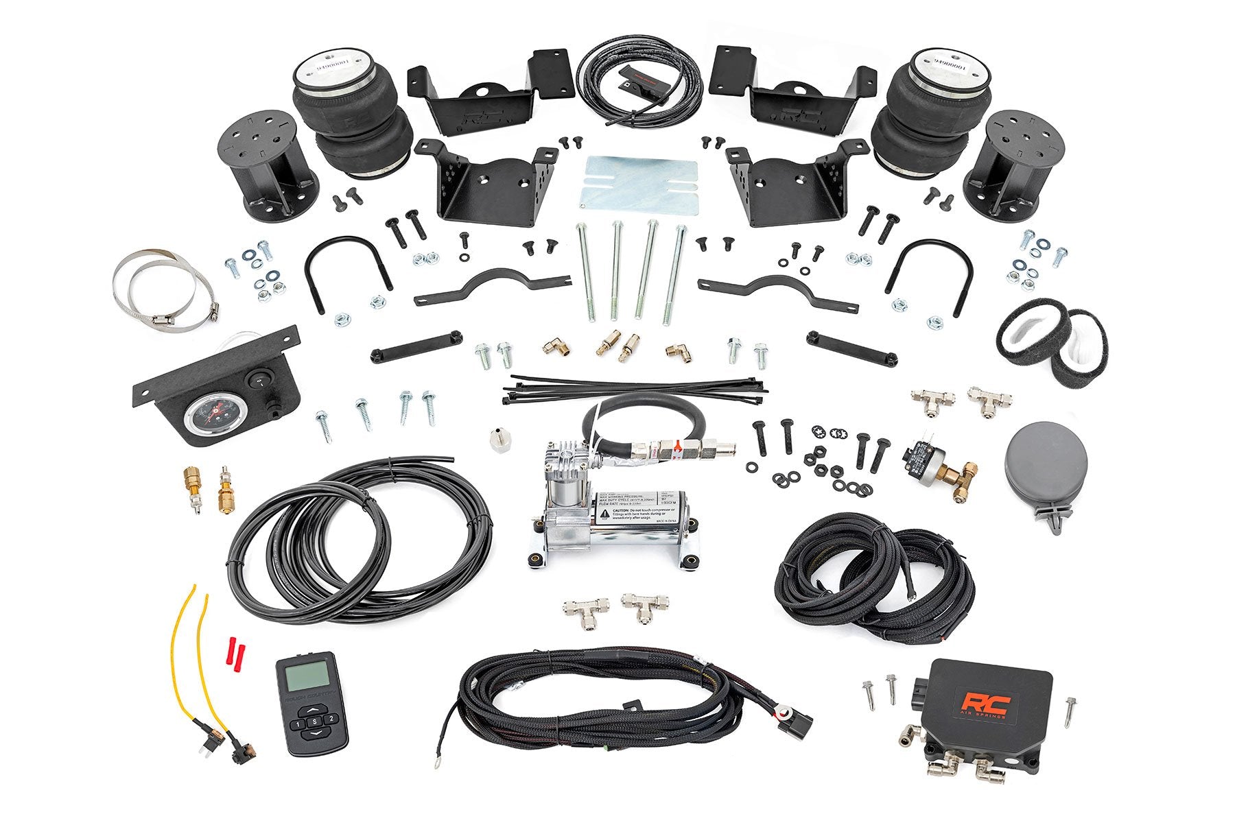 Rough Country Air Spring Kit w/Compressor for 3-5" Lift GM 2500HD/3500HD 20-25 100345WC