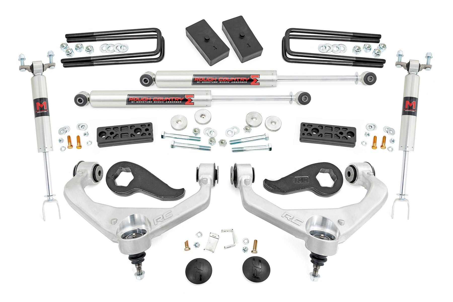 Rough Country 3" Lift Kit UCAs M1 w/ Overloads Chevy/GMC 2500HD 20-25 97740