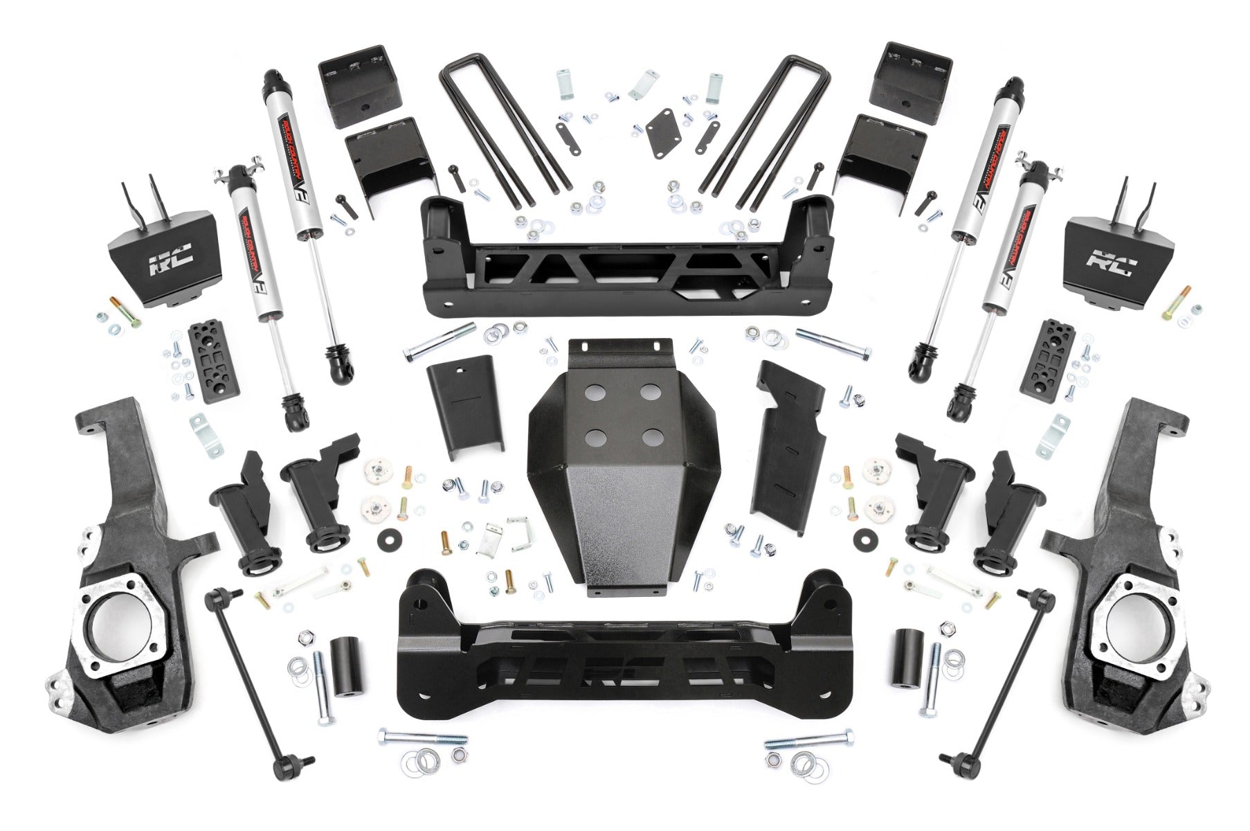 Rough Country 5" Lift Kit Torsion Drop V2 Chevy/GMC 2500HD 20-25 -1