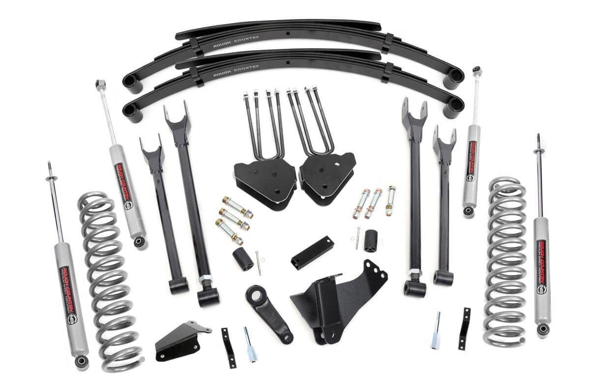 Rough Country for Ford F250 F350 6" 4-Link Susp Lift w/Leaf Packs 05-07 Diesel 582.20