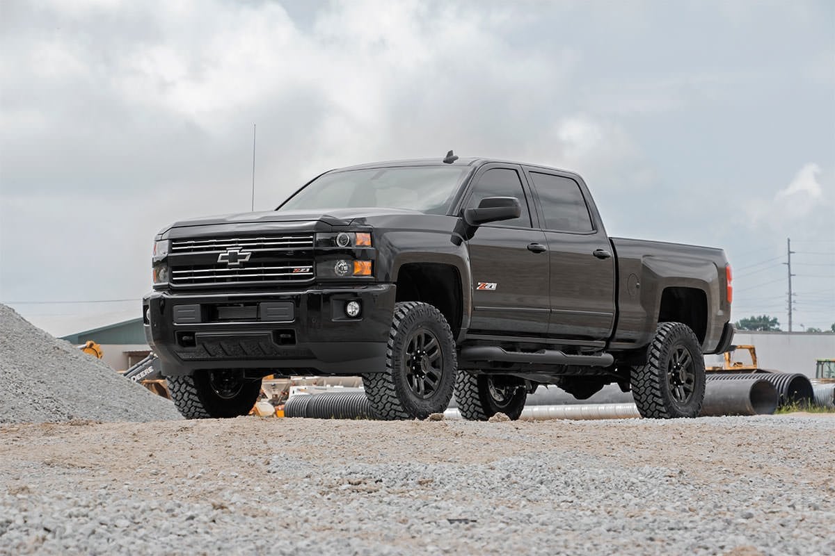 Rough Country 3.5" Knuckle Lift Kit V2 Chevy/GMC 2500/3500HD 11-19 97570RED