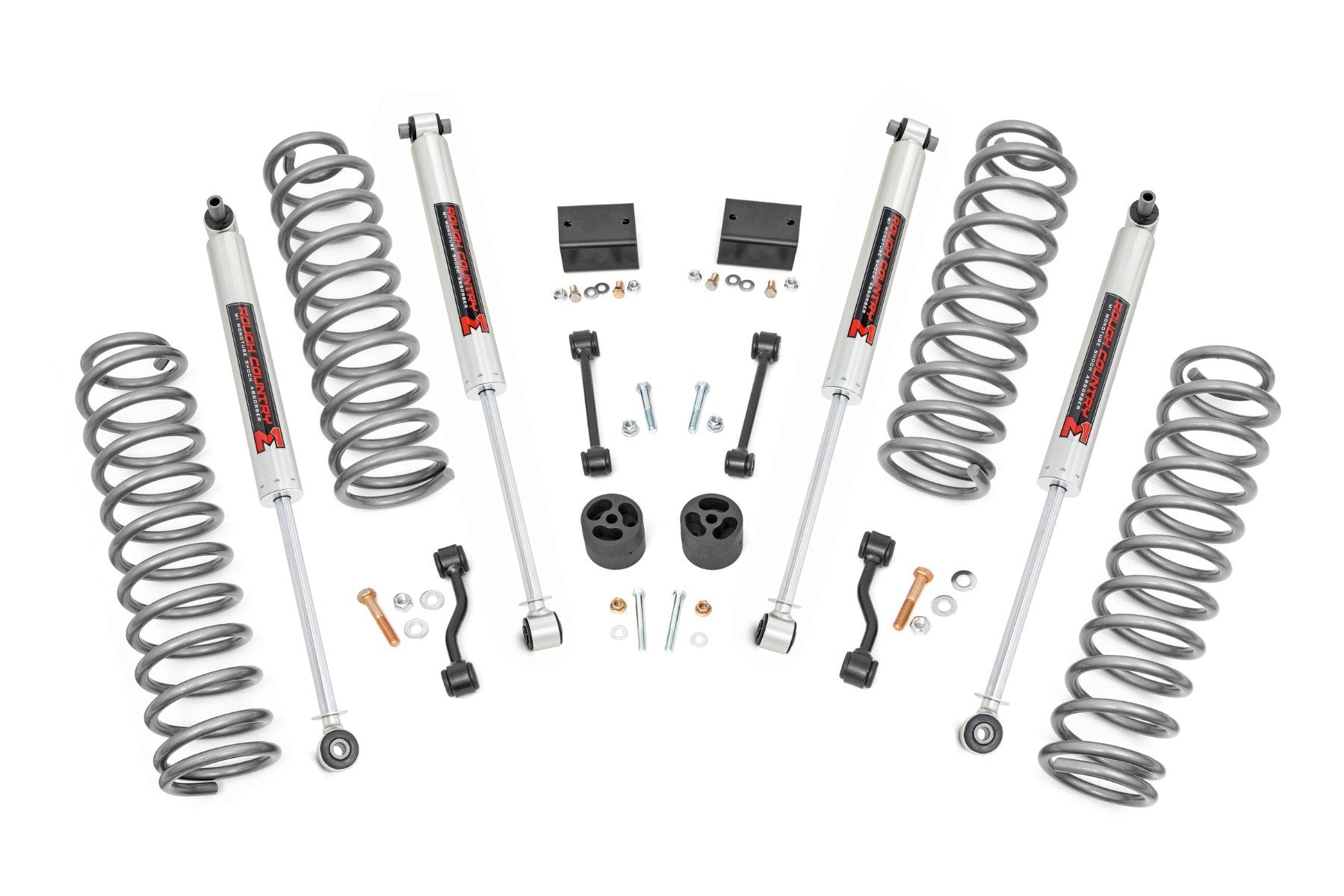 Rough Country 2.5" Lift Kit Coils M1 for Jeep Wrangler Unlimited 4wd 2024 79340