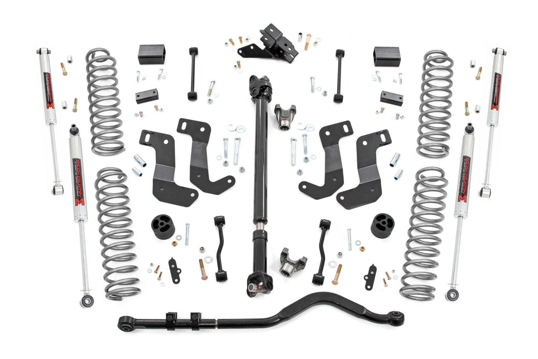 Rough Country 3.5" Lift Kit | C/A Drop | FR D/S | M1 | for Jeep Wrangler JL 4WD (2024-2025)