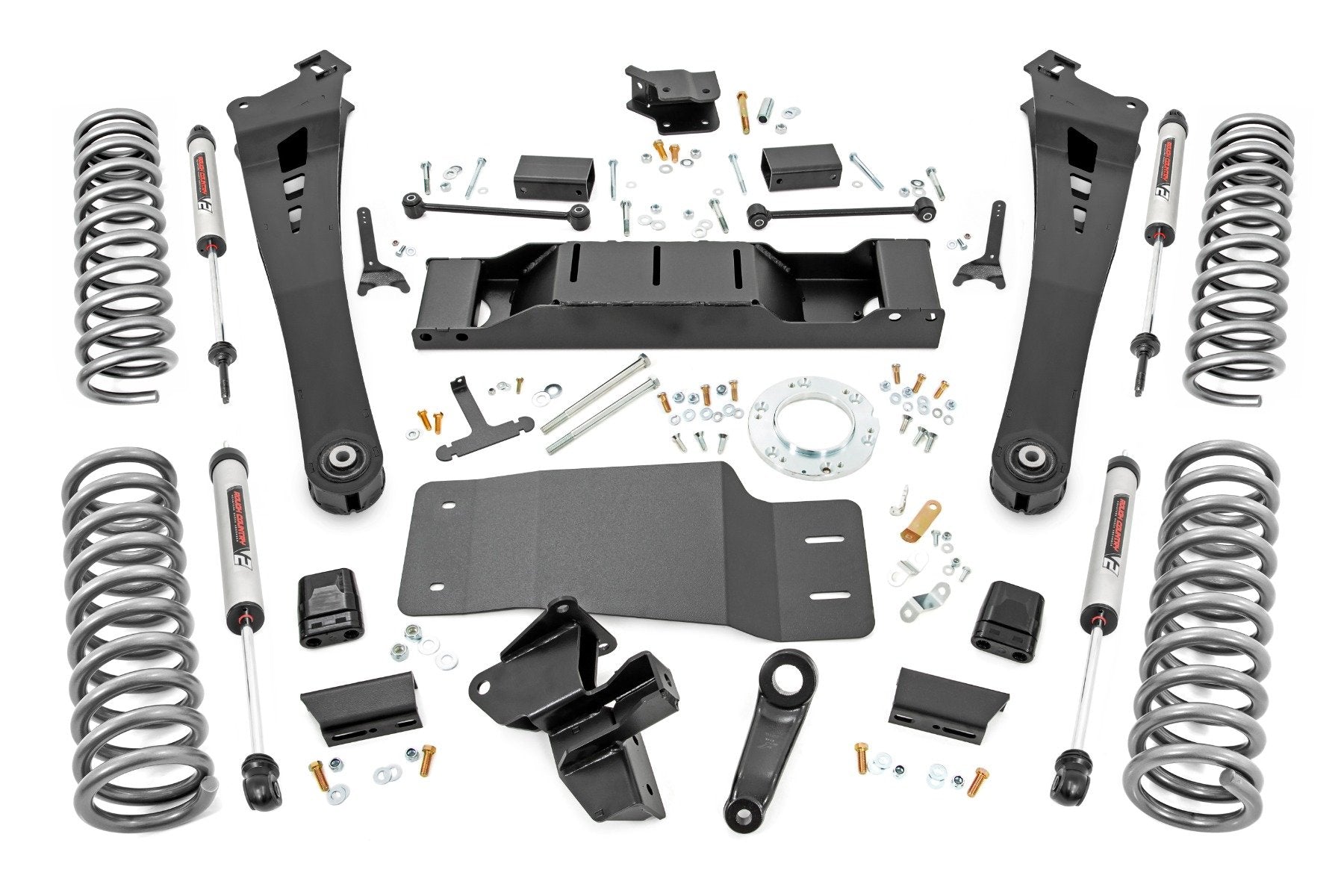 Rough Country 5" Lift Kit Dual Rate Coils V2 Non-AISIN for Ram 2500 4wd 19-21 38370