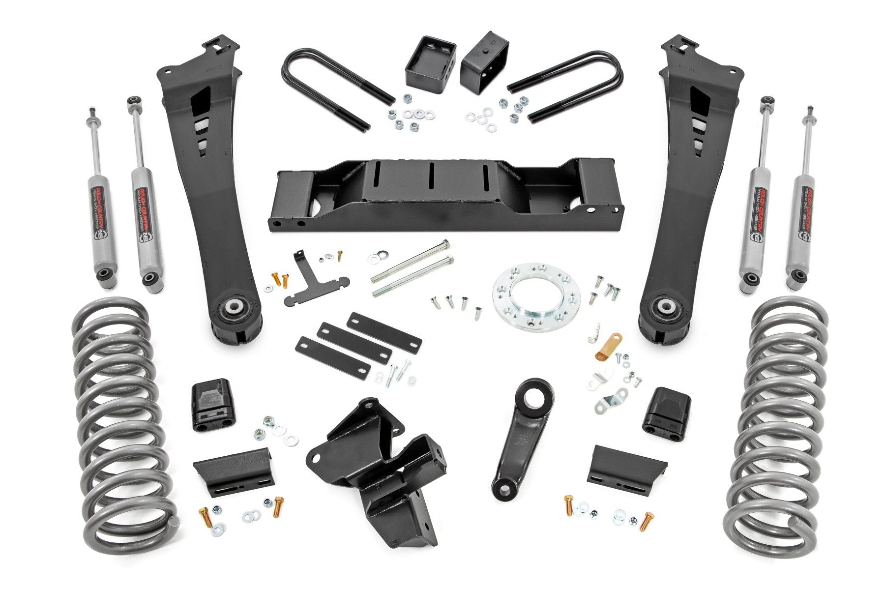 Rough Country 5"for 19+ Ram 3500 Dsl Radius Arm Suspension Lift Kit AIS"Trans 37830