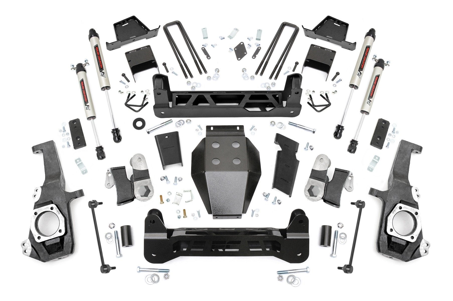 Rough Country 7" Lift Kit for Chevy/GMC 2500HD NTD Suspension V2 shocks 20-26 10170