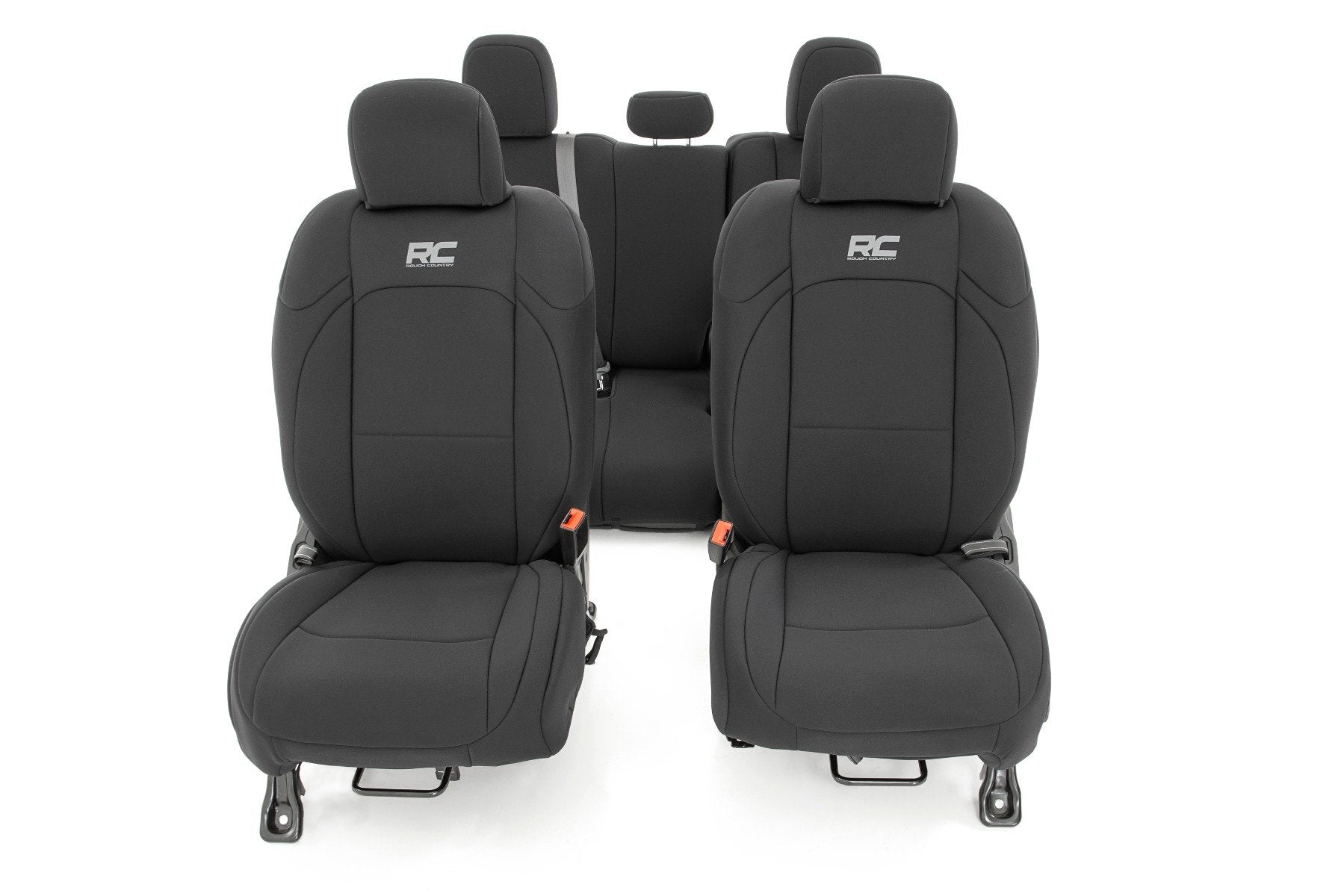 Rough Country Jeep Gladiator JT Neoprene Seat Cover Set w/Rear Cup Holder 91038