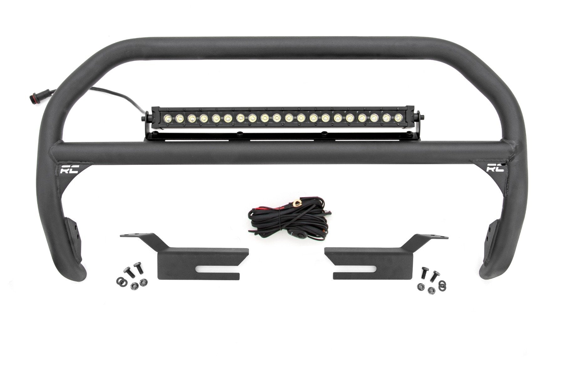 Rough Country Nudge Bar 20 IN BLK DRL Single Row LED Ford Bronco 4WD 2021 51047
