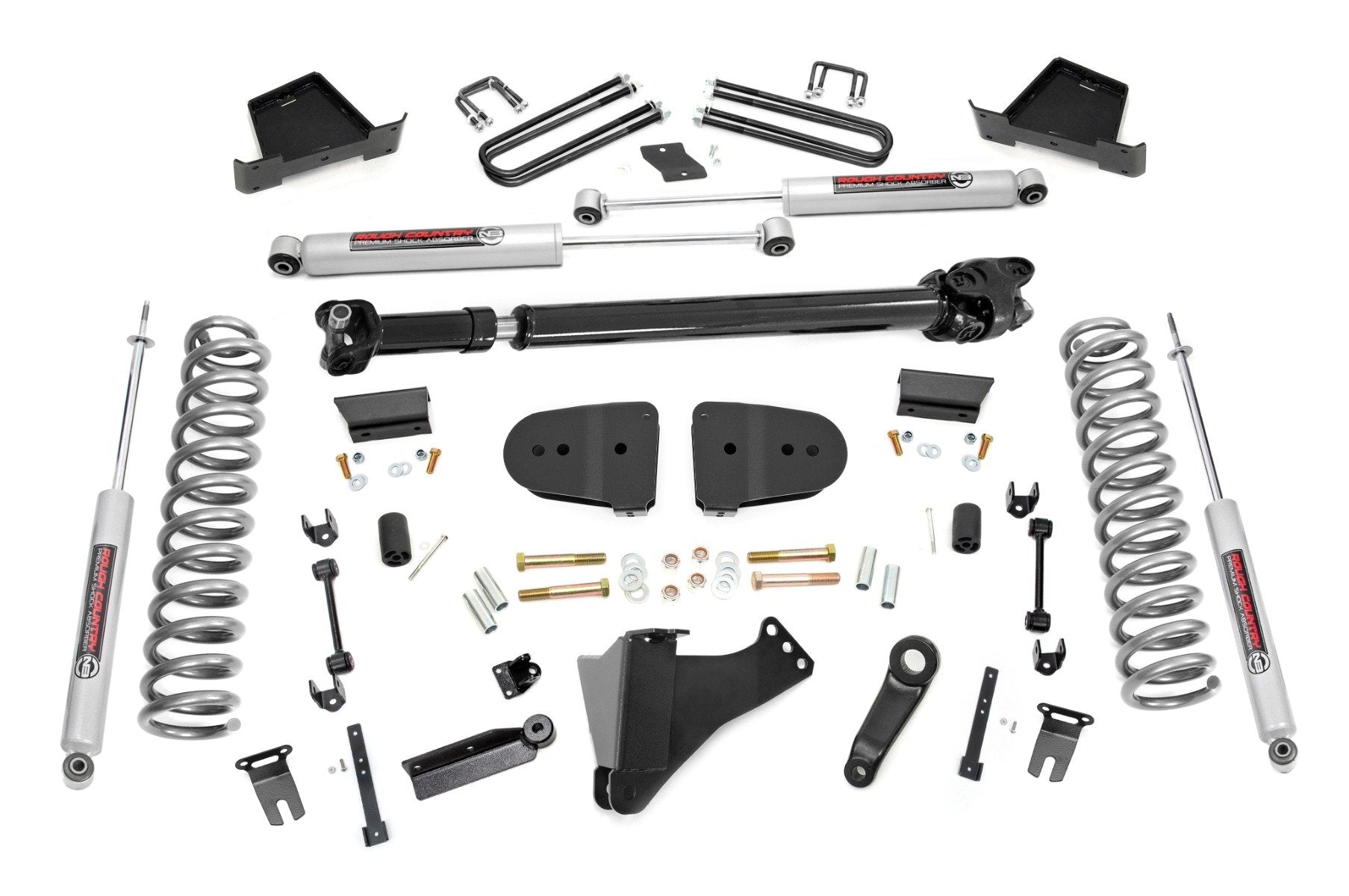 Rough Country 6" Lift Kit Gas No OVLD for Ford F250/F350 23-25 Super Duty-2025 41930