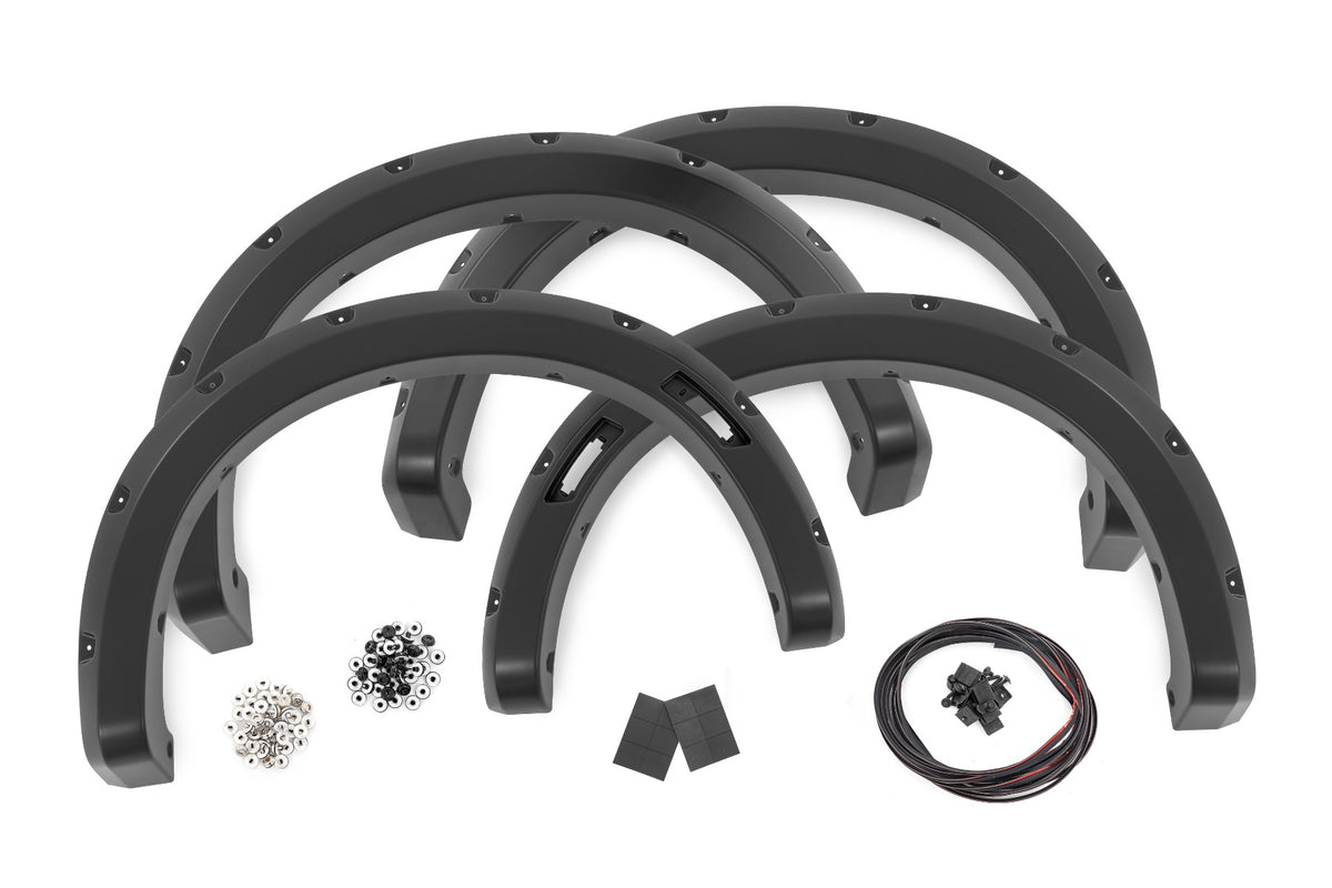 Rough Country Pocket Fender Flares | DR Avalanche | for Ford Ranger 2024-2026 F-F12401-DR