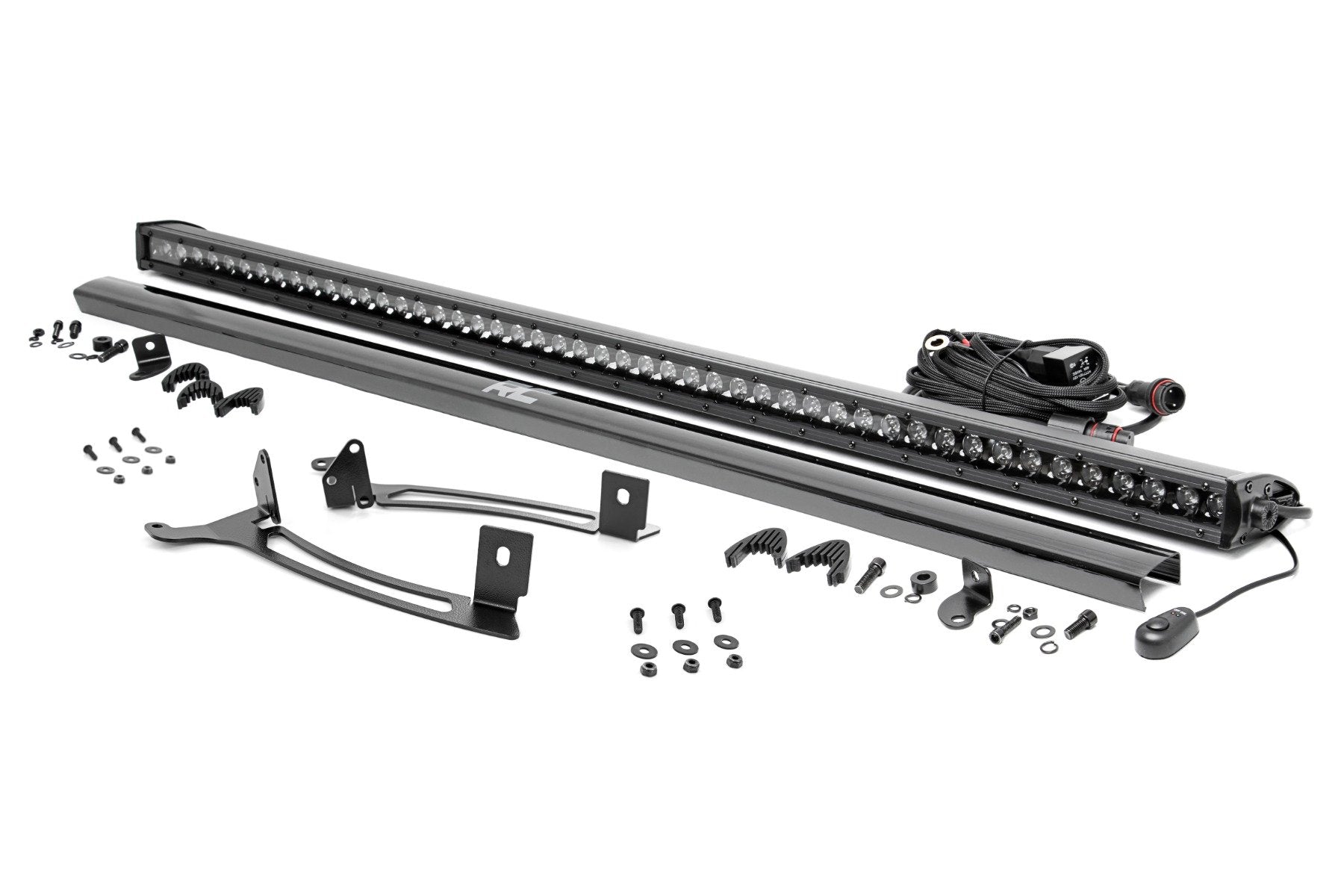 Rough Country 50" Single Row Light Mount Black Series Polaris Xpedition ADV-5 93192