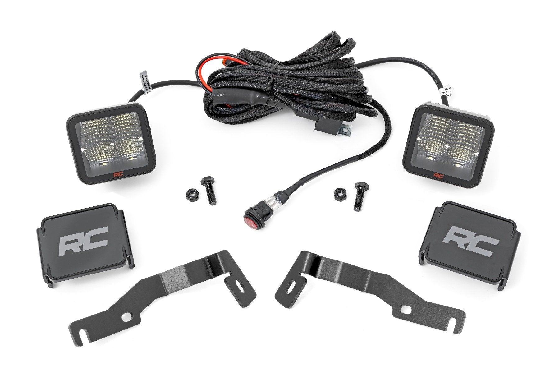 Rough Country LED Light Kit Ditch Mount 2" Spectrum Pair Spot Tacoma 2024 72107