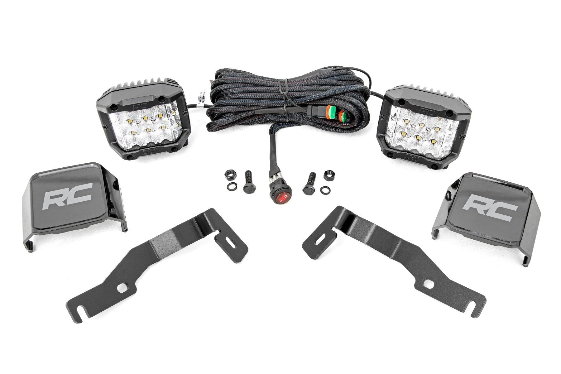 Rough Country LED Light Kit Ditch Mount 3" OSRAM Wide Toyota Tacoma 2024 72105