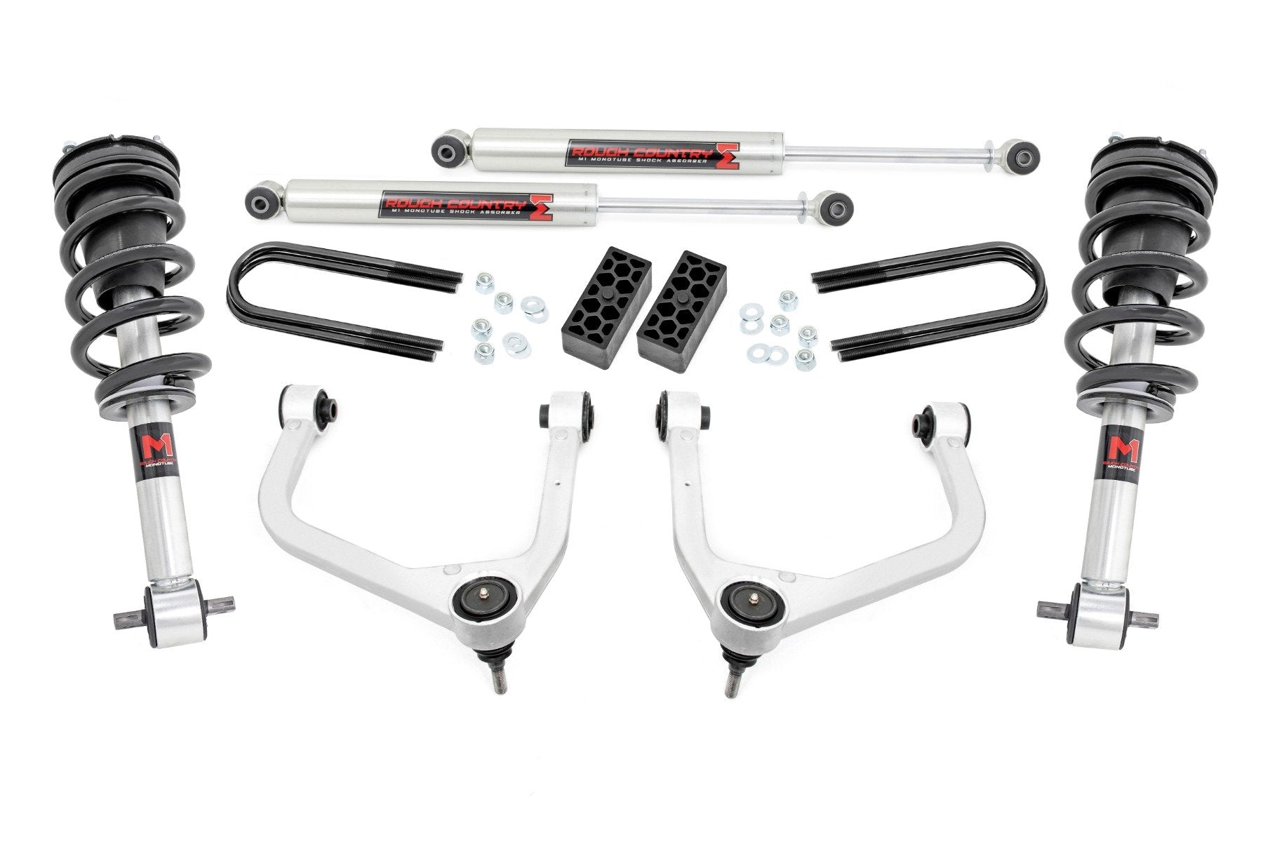 Rough Country 3.5" Lift Kit | M1 Struts/M1 | Chevy Silverado 1500 2025 110440 -1