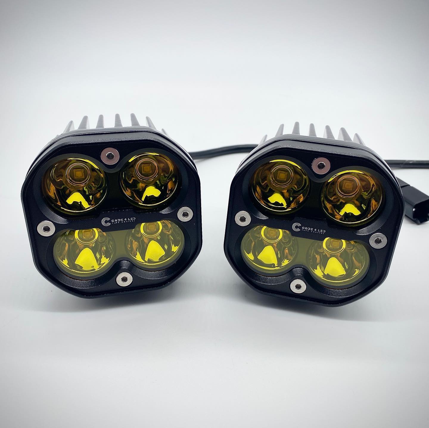 Code 4 LED PK40 Pod Light - Amber -1