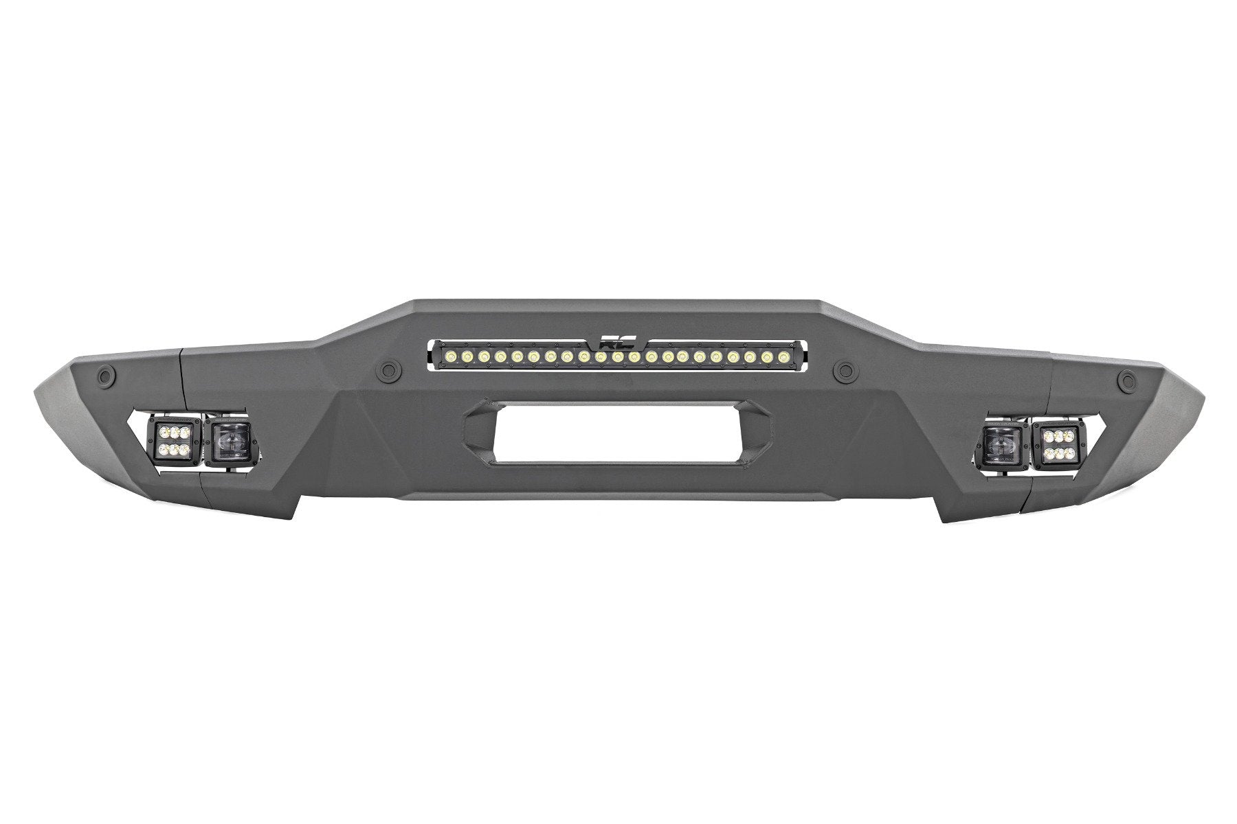 Rough Country Front Bumper Modular Full Wings Flood Fog Ford Bronco 21-22 51076