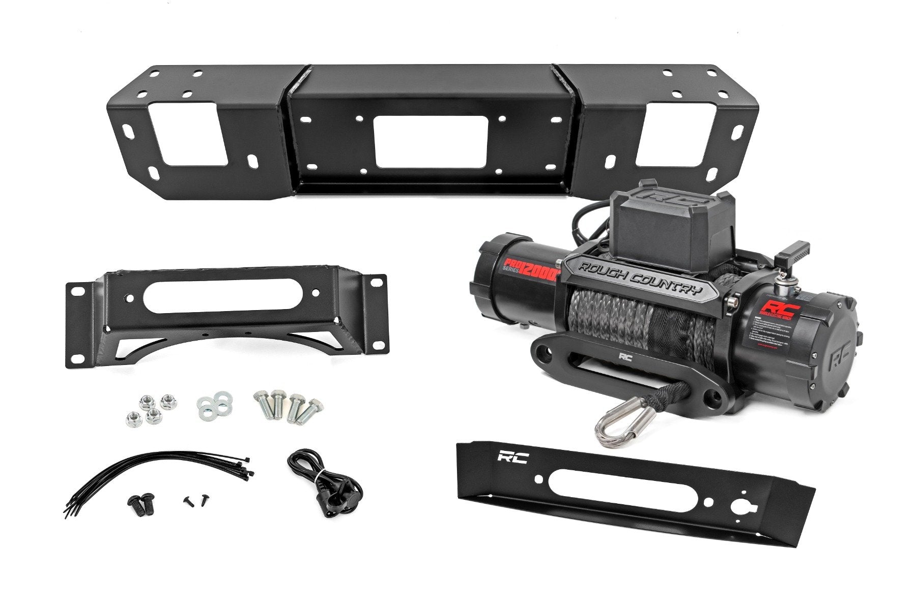 Rough Country Hidden Winch Mount | PRO12000S | for Ford F-150 21-25 51163