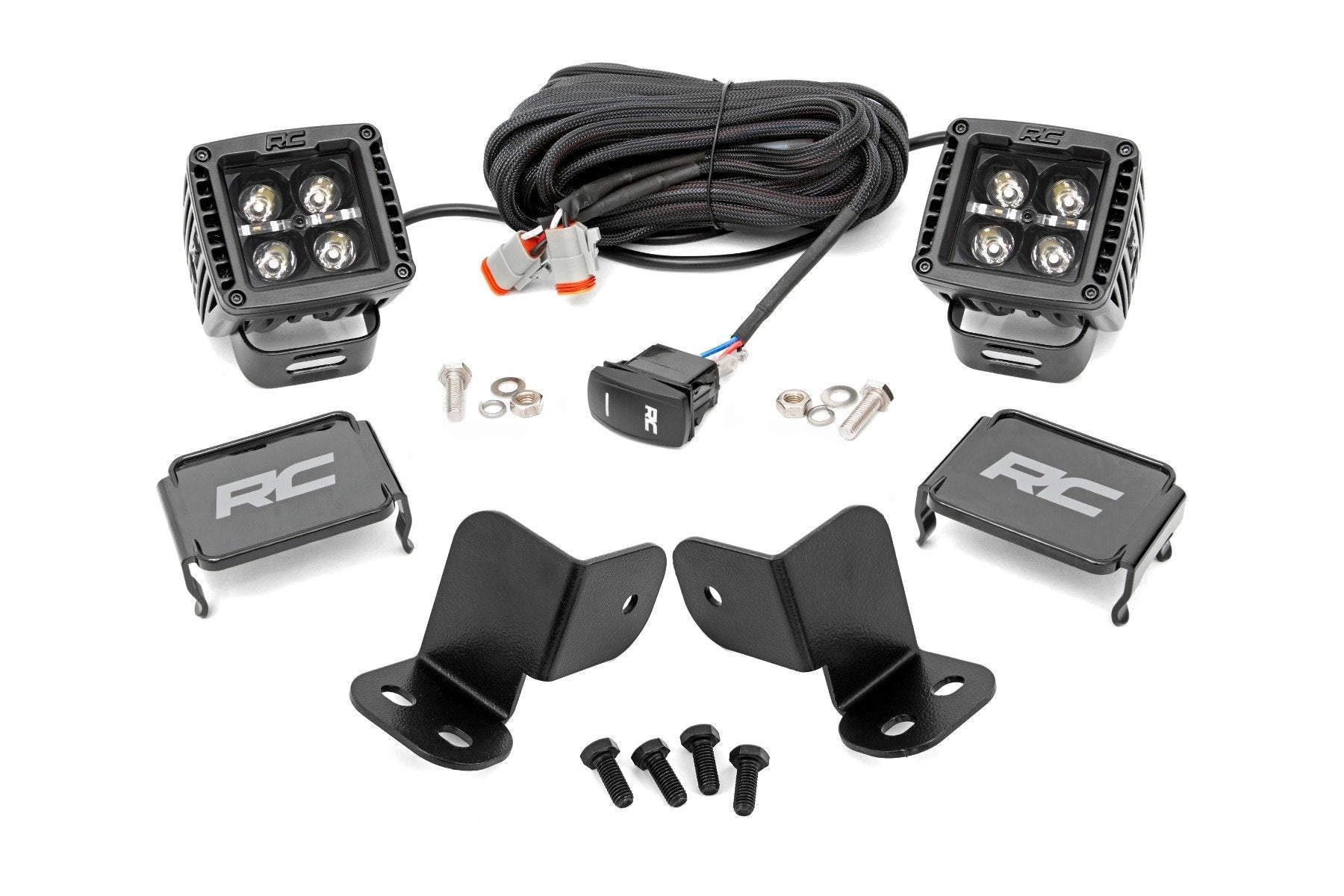 Rough Country LED Kit Rear Mount 2" Black Pair Amber DRL Segway 570 F 93214