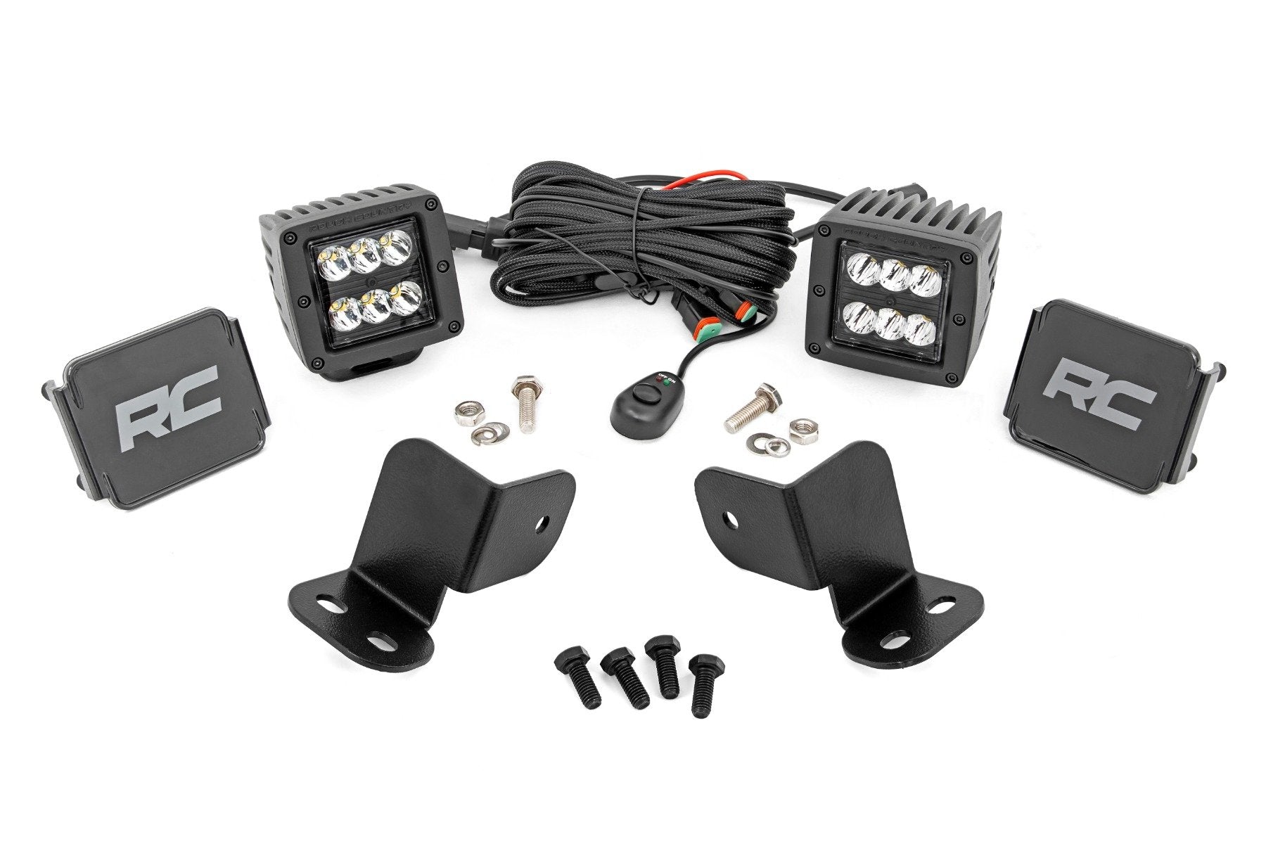 Rough Country LED Kit Rear Mount 2" Black Pair Segway 570 F 93212