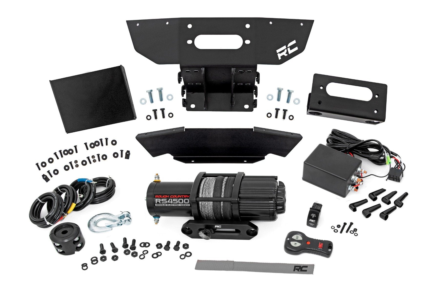 Rough Country Winch Mount | Front | RS4500S | Polaris RZR XP1000-4 (2024) 93205