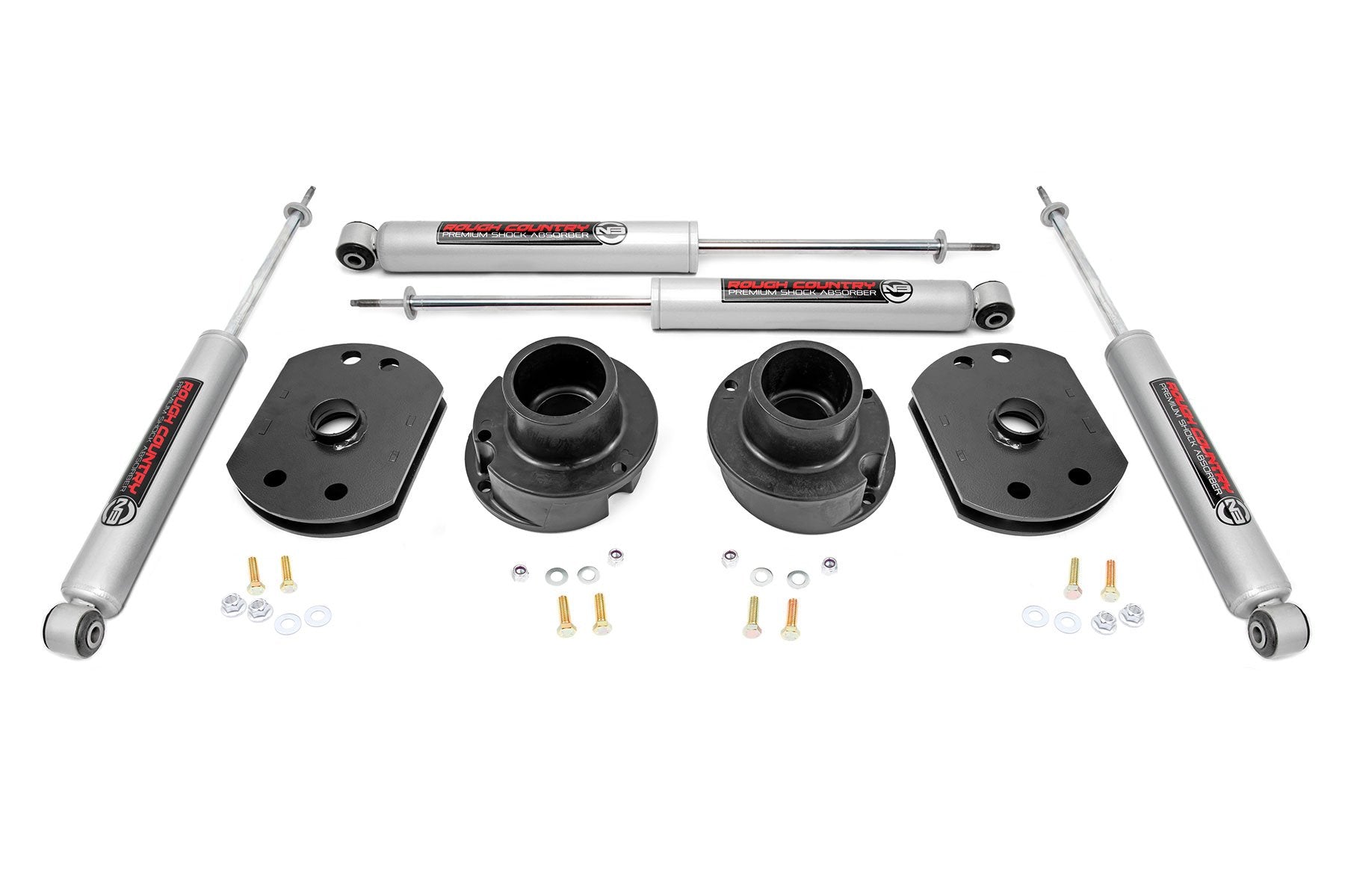 Rough Country 2.5in for Dodge Lift Kit N3 Shocks 14-20 Ram 2500 4wd 30230