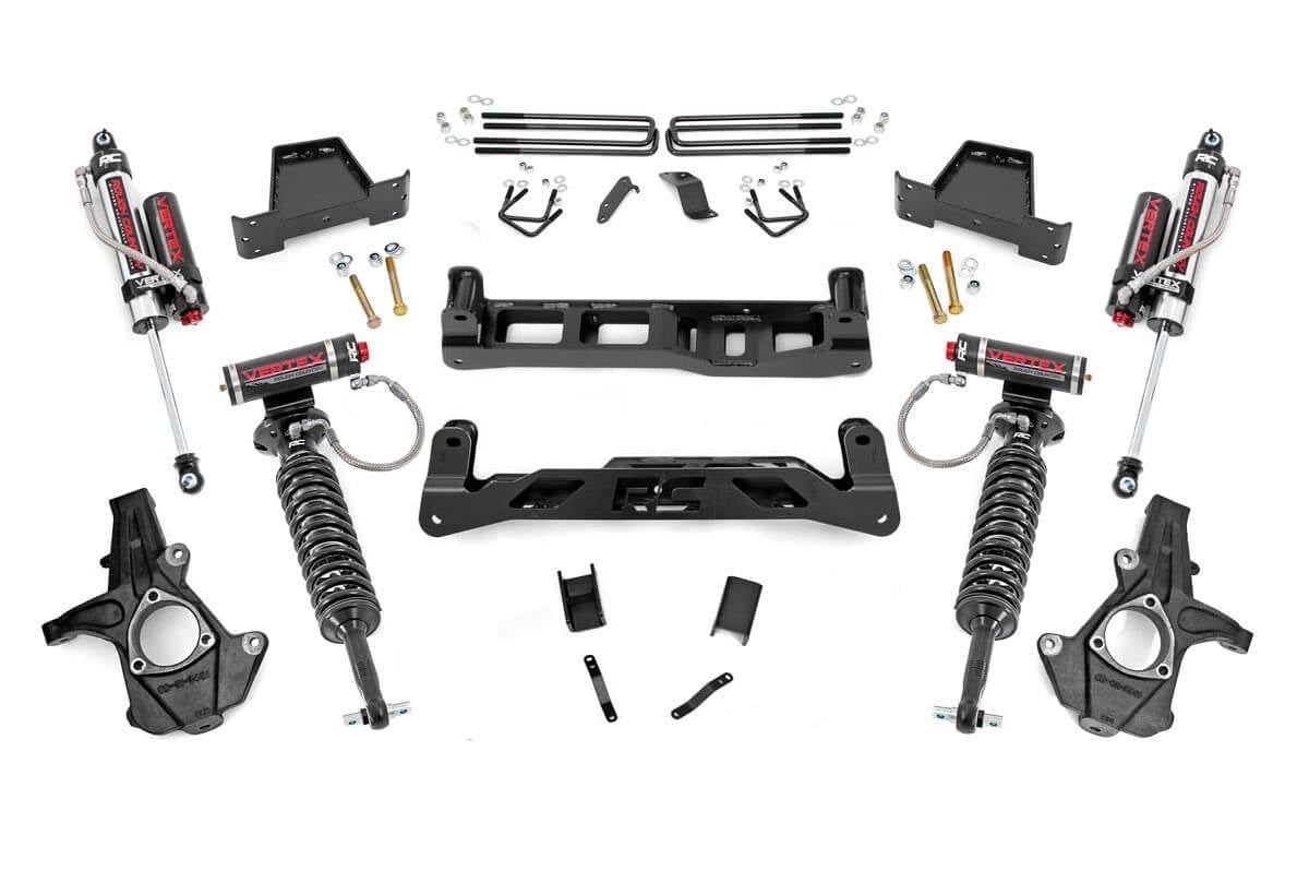 Rough Country 7.5in GM Suspension Lift Kit w/Vertex Shocks 07-13 1500 PU 26350