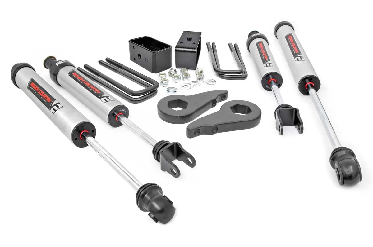 Rough Country 1.5-2.5in GM Leveling Lift Kit w/ V2 Shocks 99-06 1500 PU 4WD 28370