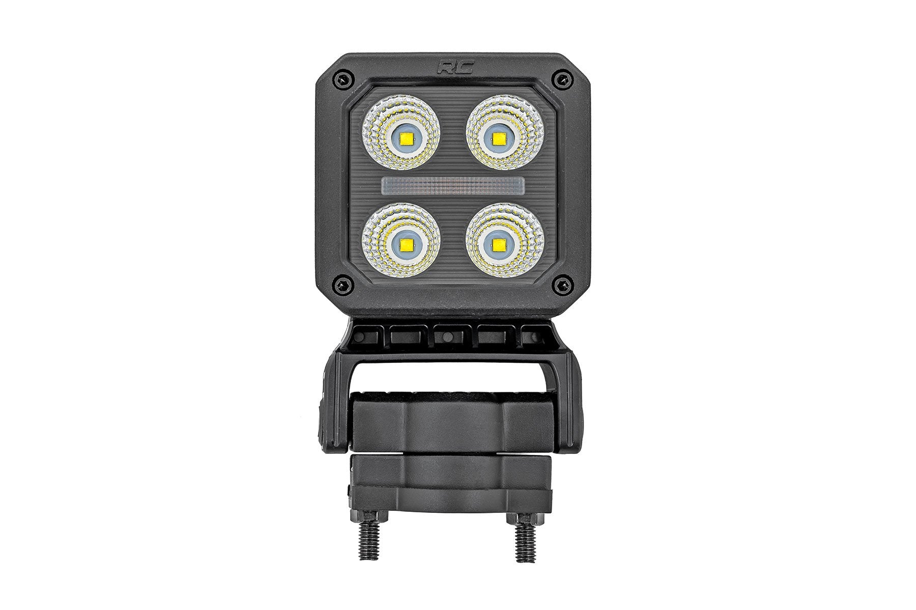 Rough Country LED Light Pair 2 Inch Square Flood Swivel Mount 70802