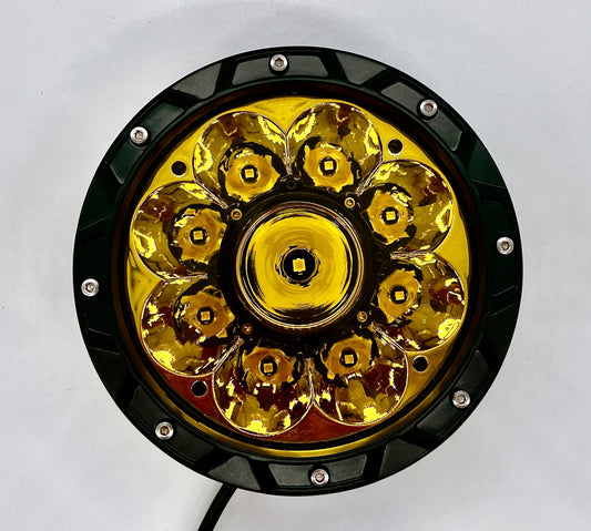 Code 4 LED Supply 7 inch 60 watt "Lazer" Pod Lights (C4-0760-LZA) - Amber