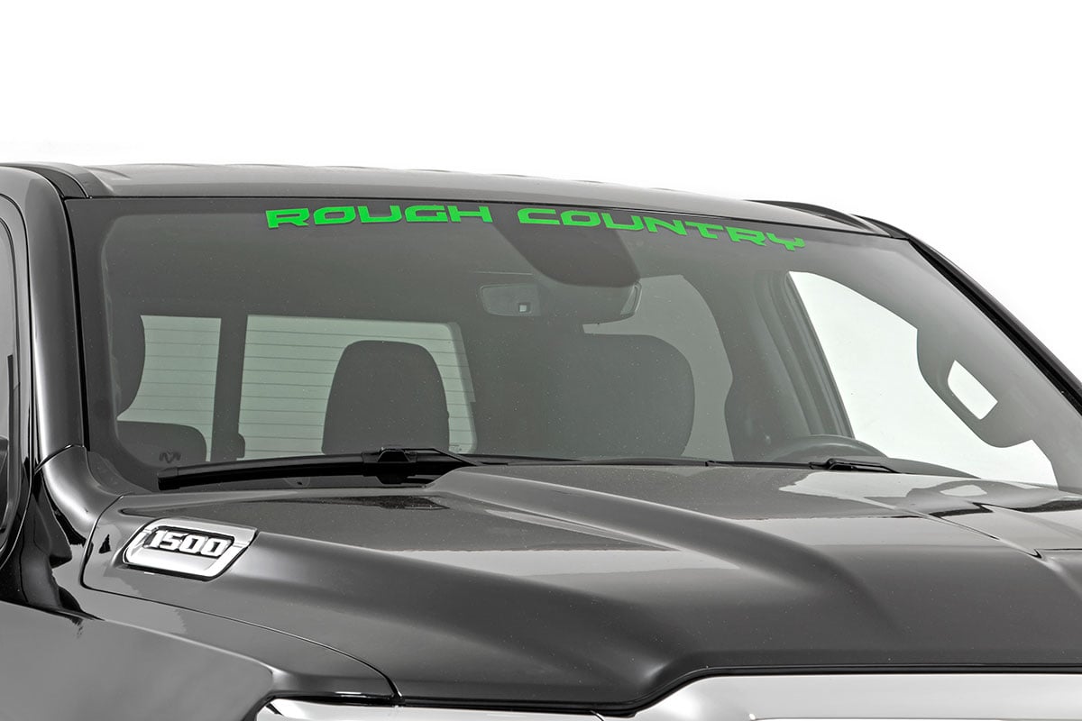 Rough Country Decal | 3.6 Inch x 35 Inch | Kelly Green 84166KG -1