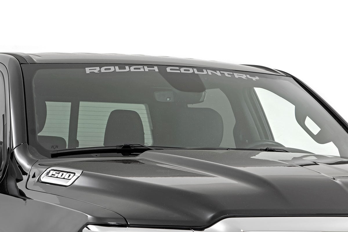 Rough Country Decal | 3.6 Inch x 35 Inch | Silver 84166SR -1