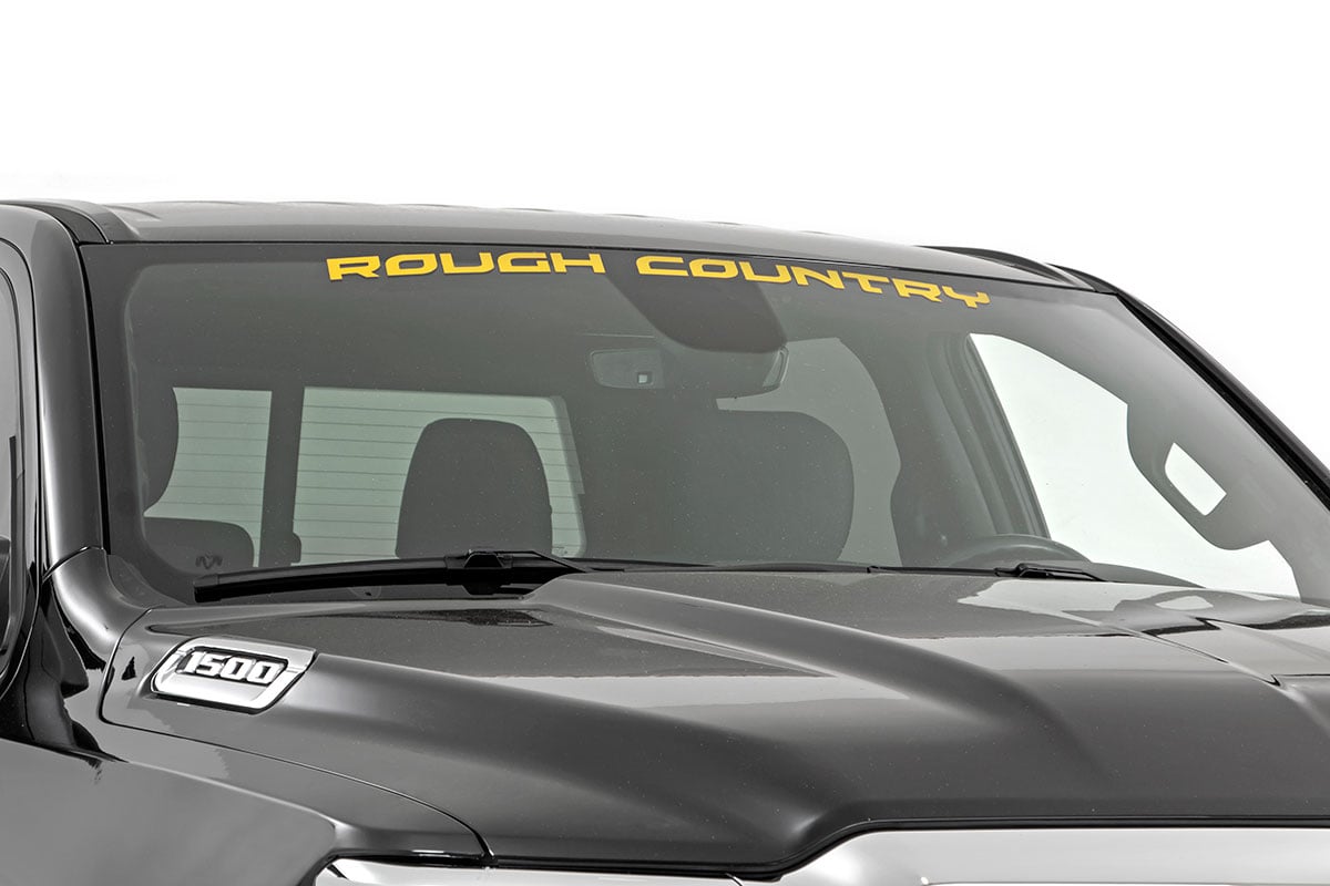 Rough Country Decal | 3.6 Inch x 35 Inch | Yellow 84166YL -1