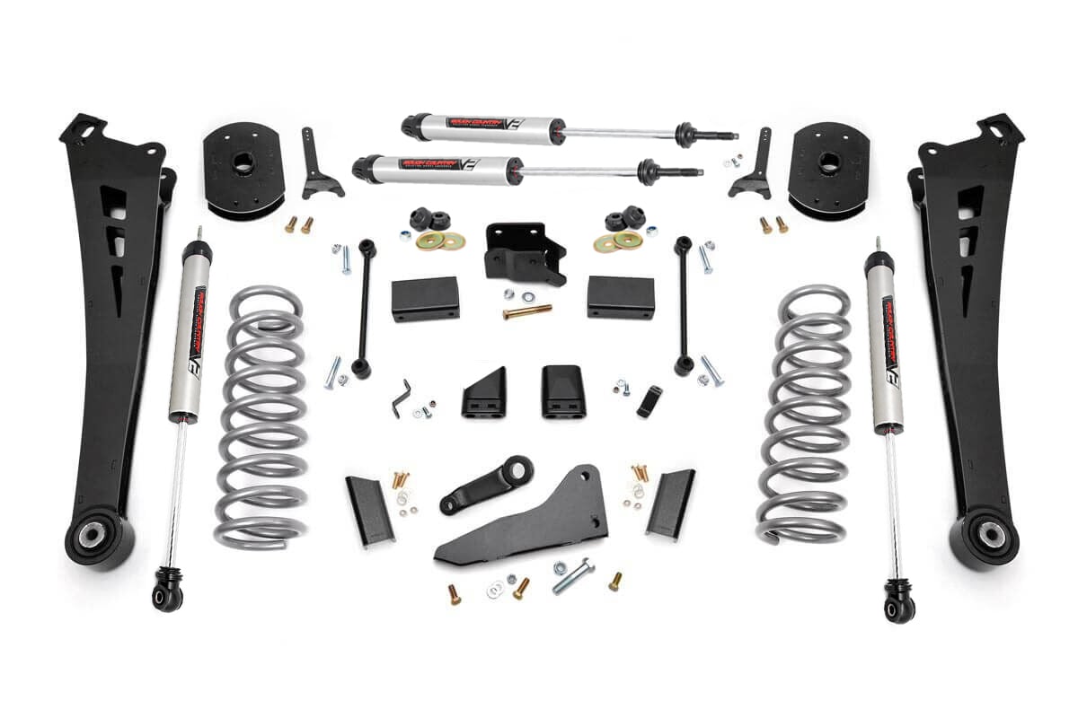 Rough Country 5" Lift Kit Radius Arms V2 Shocks for Ram 14-18 2500 4wd (D) 36770