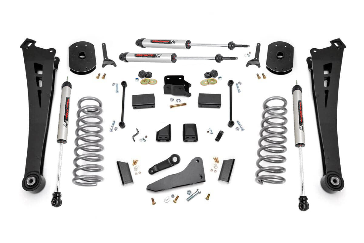 Rough Country 5" Lift Kit Radius Arms V2 Shocks for Ram 14-18 2500 4wd Gas 37370