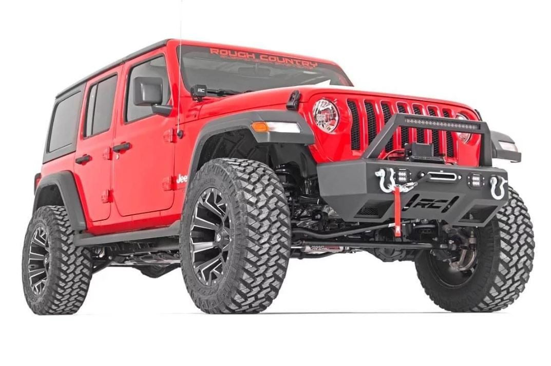 Rough Country for Jeep Wrangler JLU 3.5" Suspension Lift Driveshaft Bundle 18-21 -3