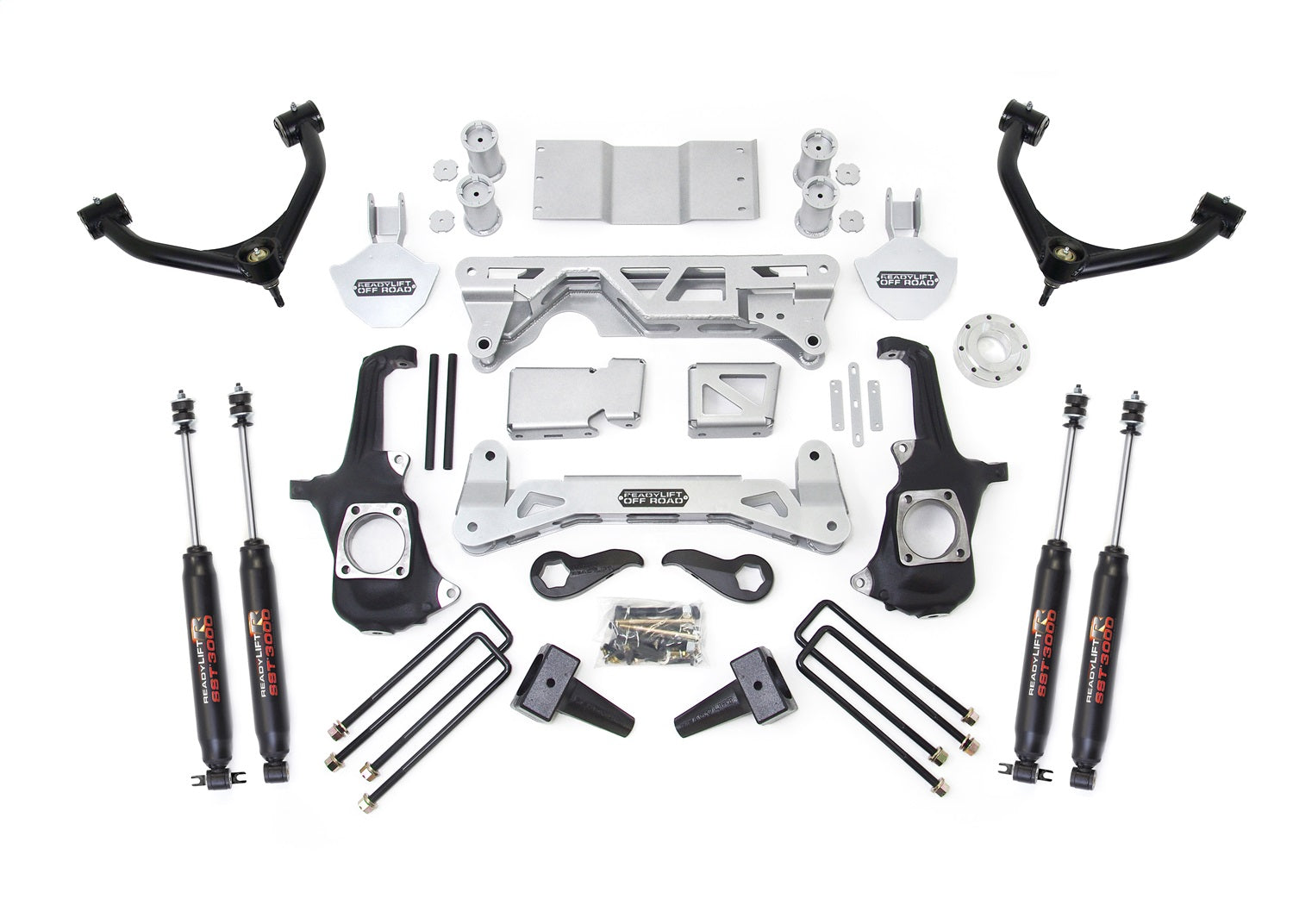 ReadyLift 7-8" Lift Kit Chevy GMC Silverado Sierra HD W SST3000 Shocks 11-19 -1