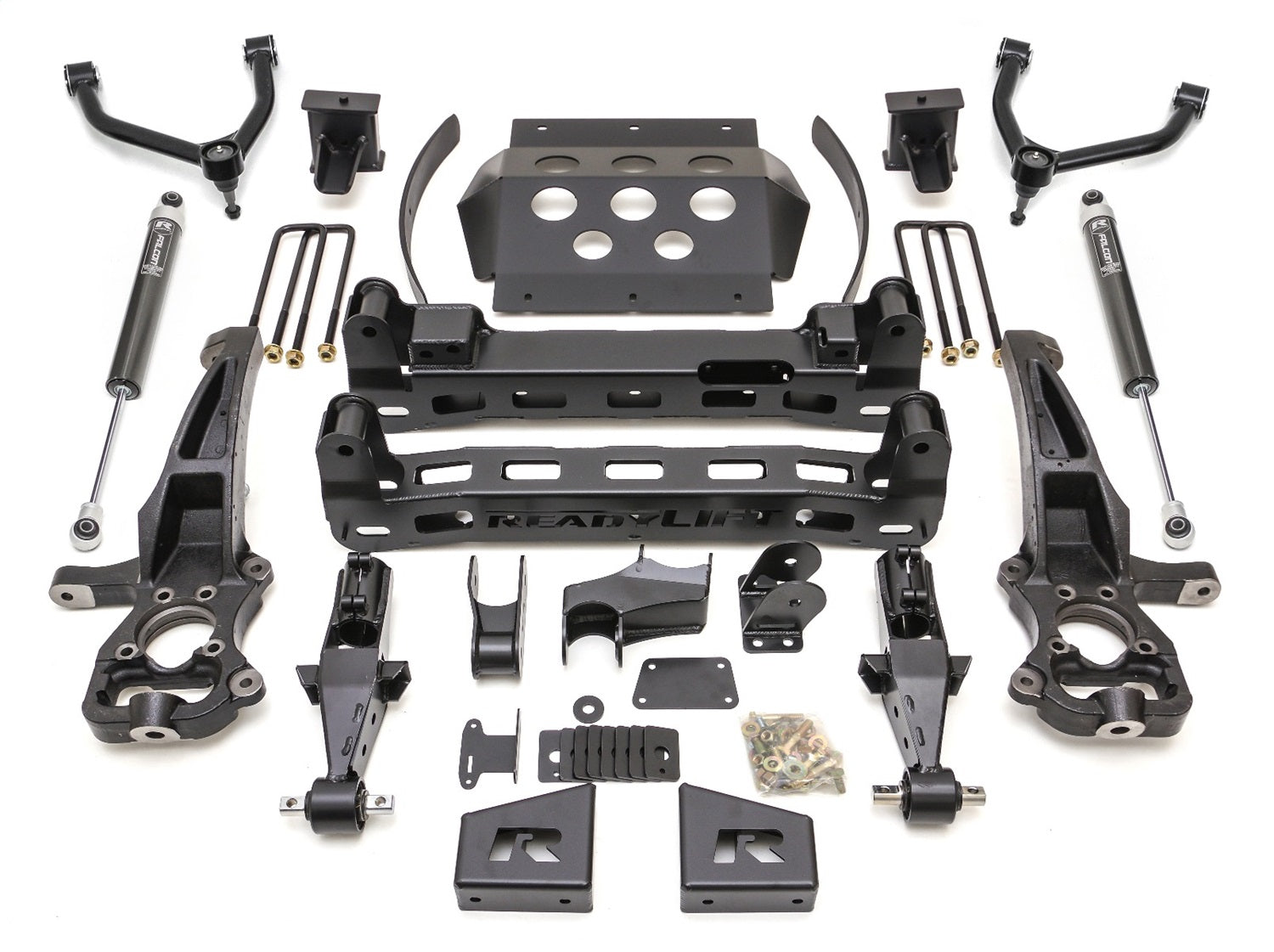 ReadyLift 8" Lift Kit Chevy GMC Silverado Sierra 19-23 With Falcon 1.1 Shocks BKMQ44-39800 -1