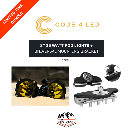 CODE 4 | 3" Round Pod Light Bundle (Amber)