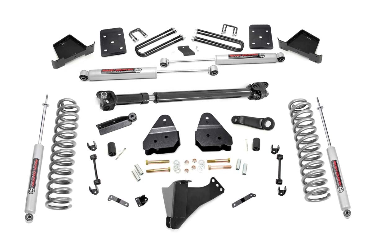 Rough Country 6" Lift Kit for Ford 17-19 F-250 4wd w/o OVLD Diesel w/F Shaft 50421