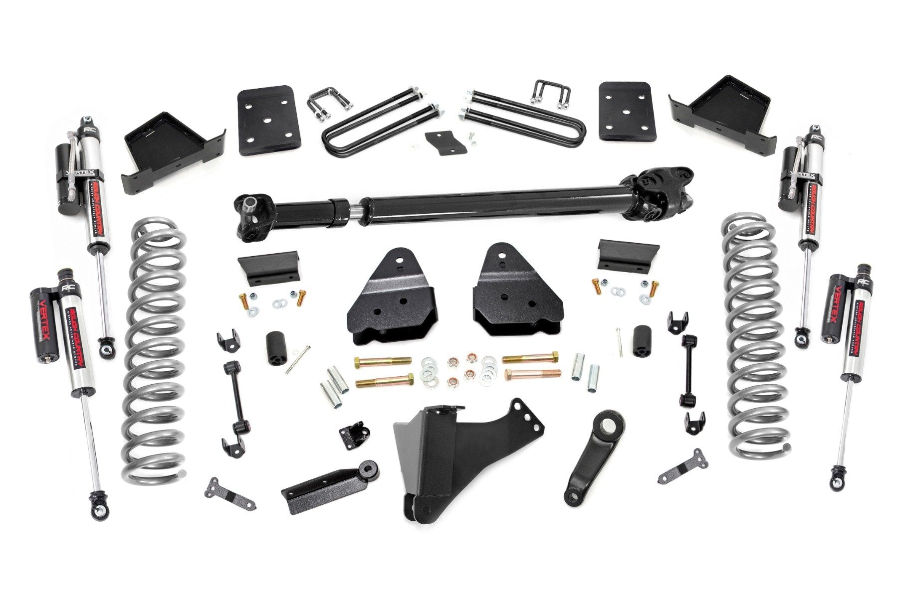 Rough Country 6" Lift Kit Vertex w/F Drive Shaft for 17-19 F-250 w/o OVLD Diesel 50451