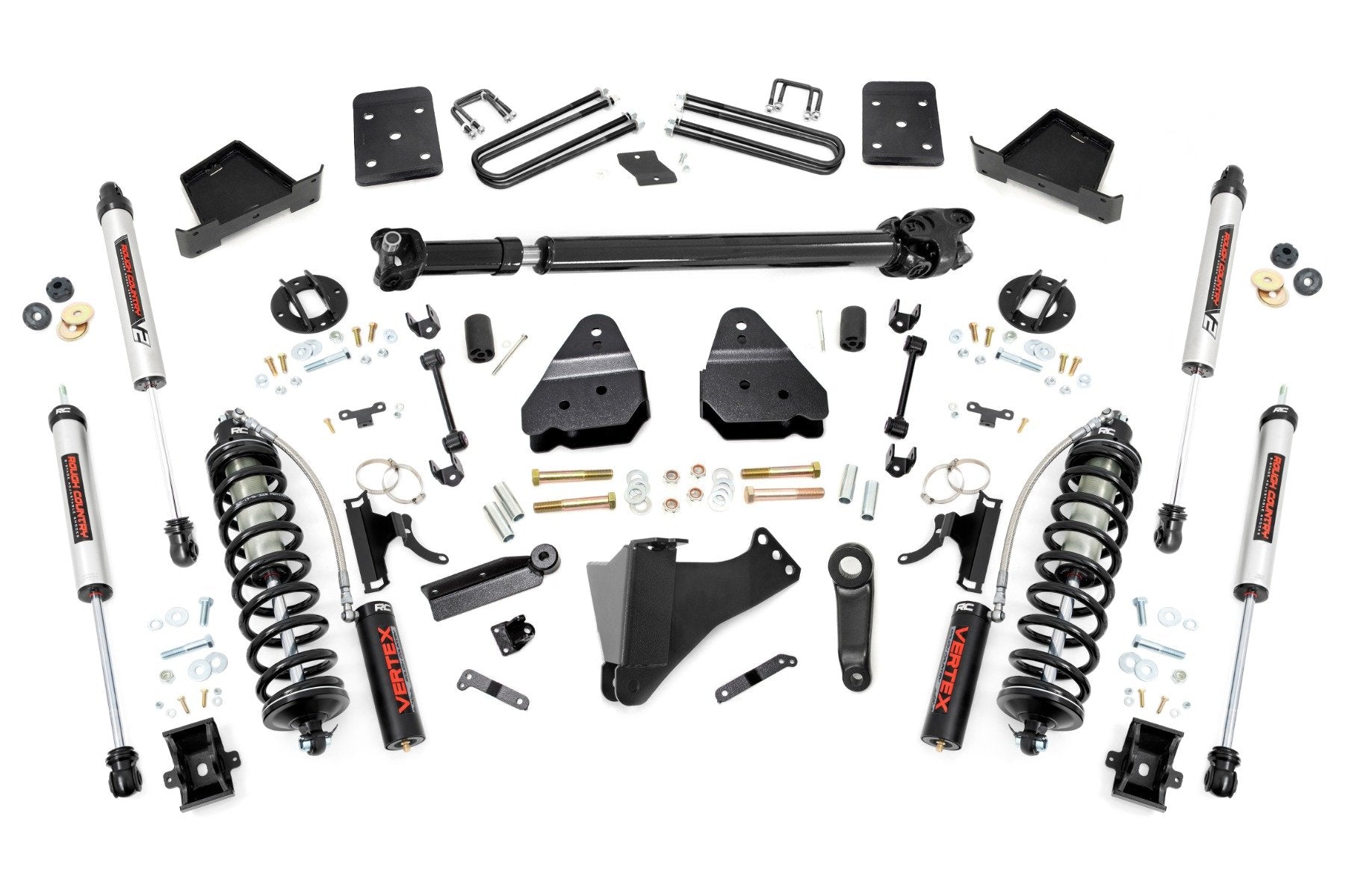 Rough Country 4.5" Lift Kit FR D/S C/O V2 for Ford Super Duty 4wd 17-22 50658