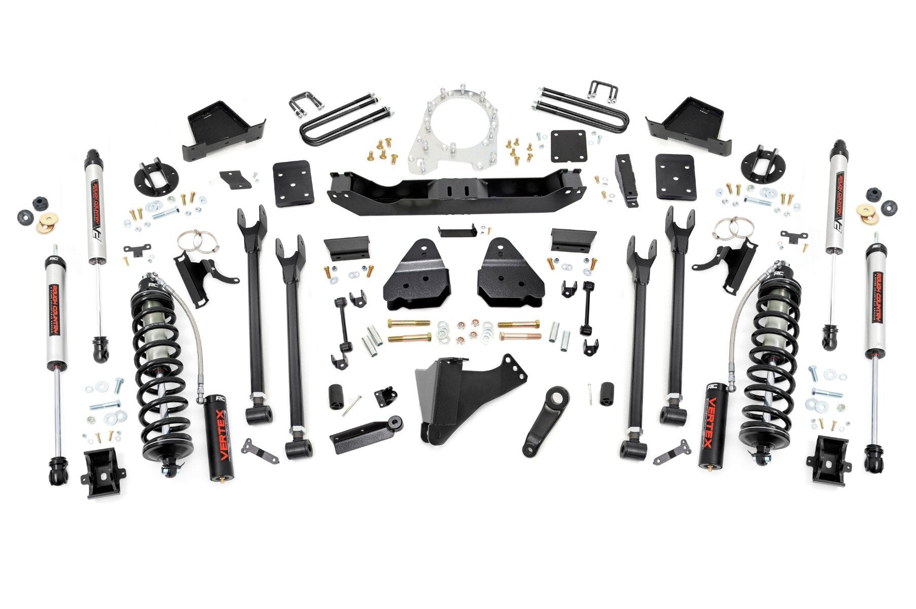 Rough Country 6" Lift Kit 4-Link No OVLD C/O V2 For Ford SuperDuty 17-22 52656