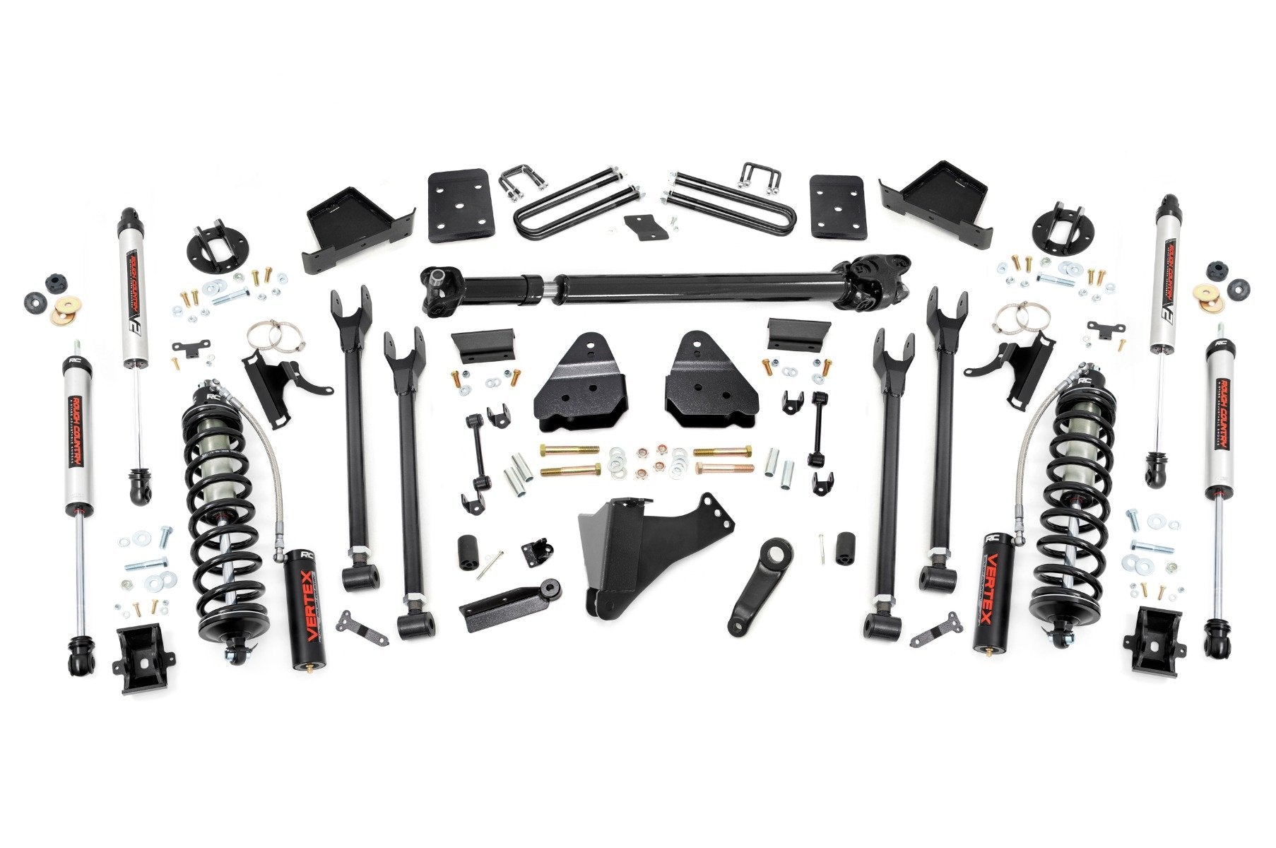 Rough Country 6" Lift Kit Diesel 4-Link FR D/SC/O V2 For Ford SuperDuty 17-22 50758