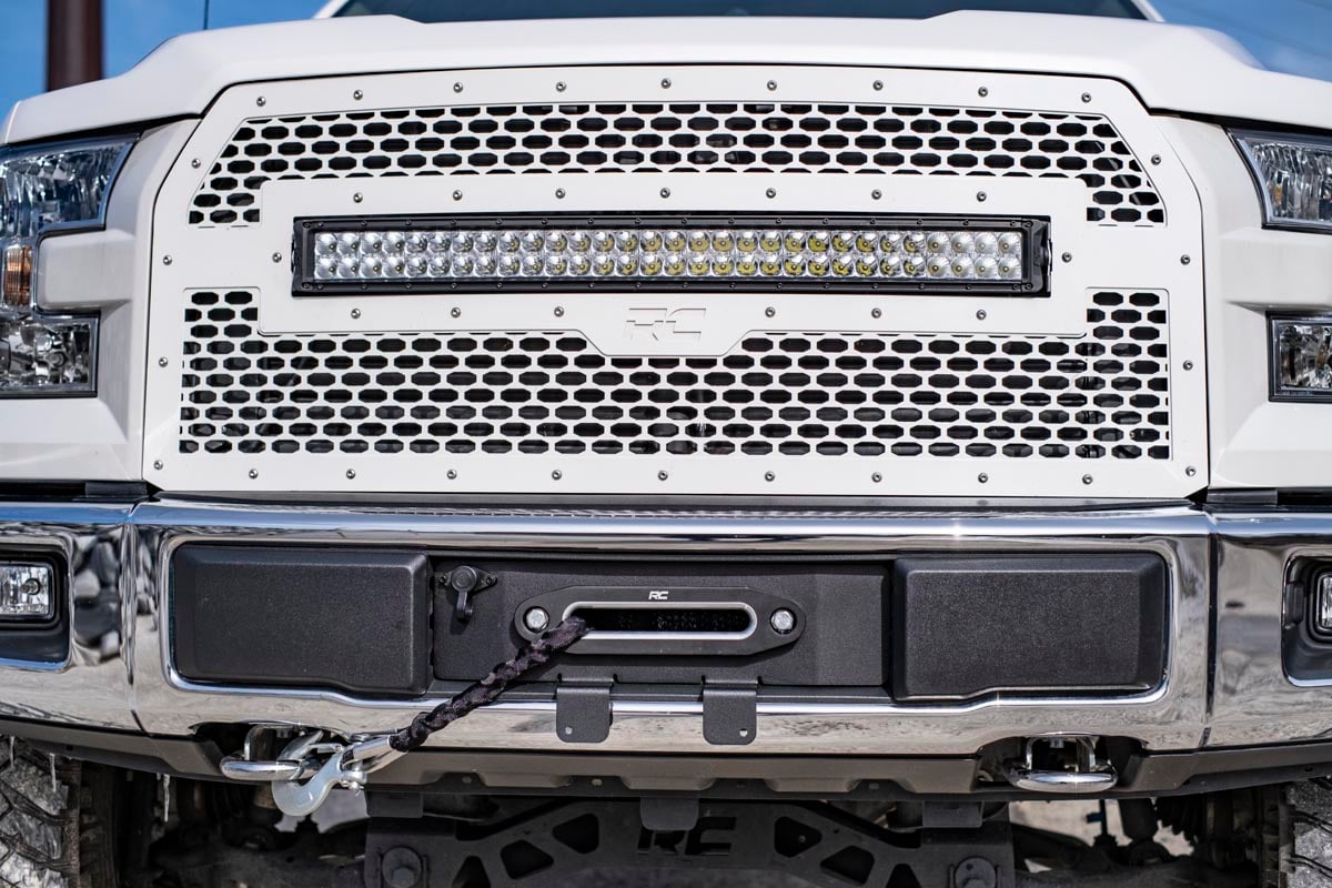 Rough Country Ford Hidden Winch Mounting Plate 15-20 F-150 V8 51007