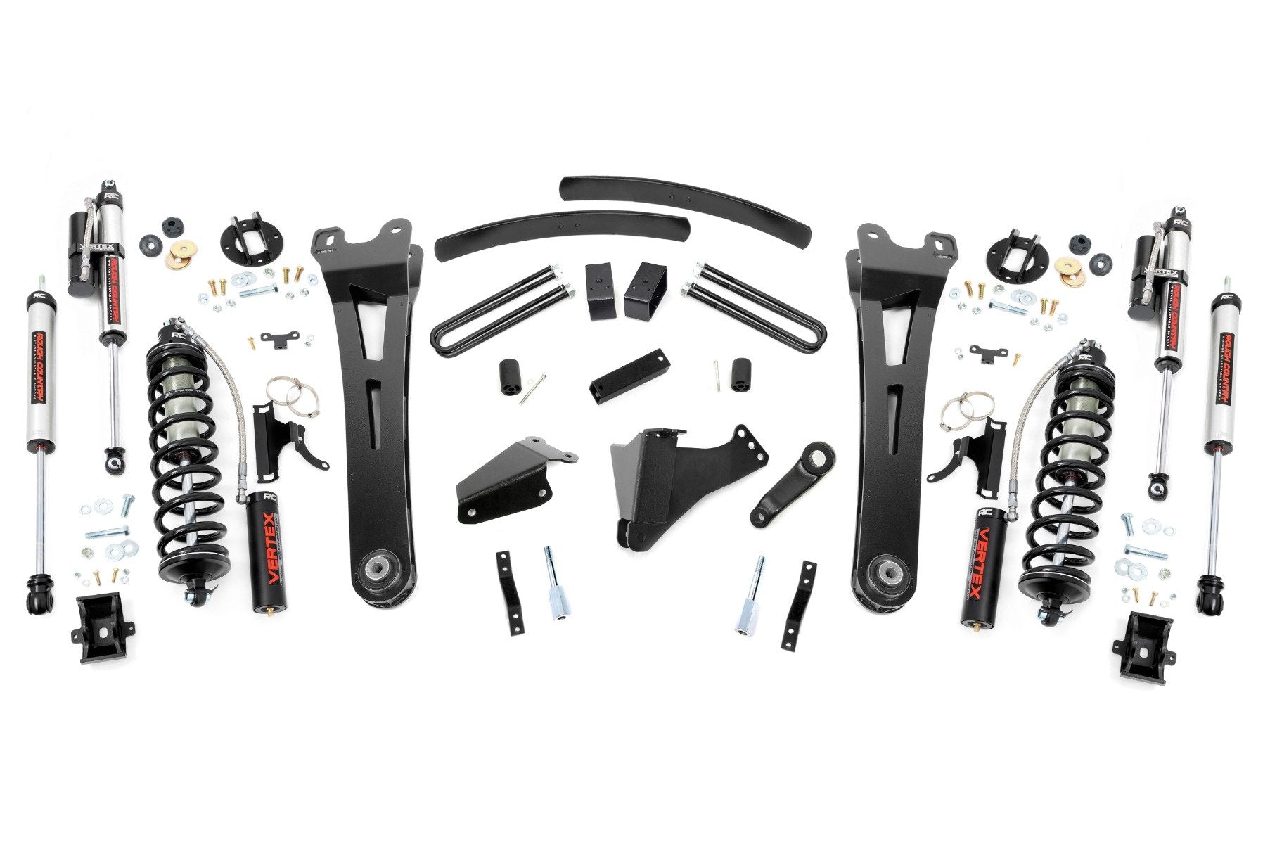 Rough Country 6" Lift Kit Gas Radius Arm C/O Vertex for FordSuper Duty 05-07 53759