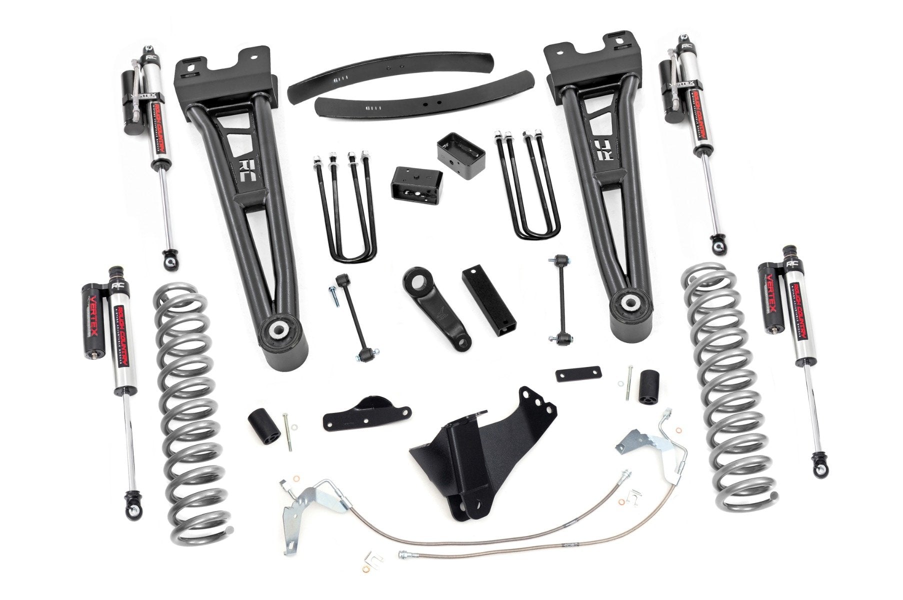 Rough Country 6in for Ford Lift Kit Radius Arms w/Vertex Shocks 08-10 F-250/350 53950