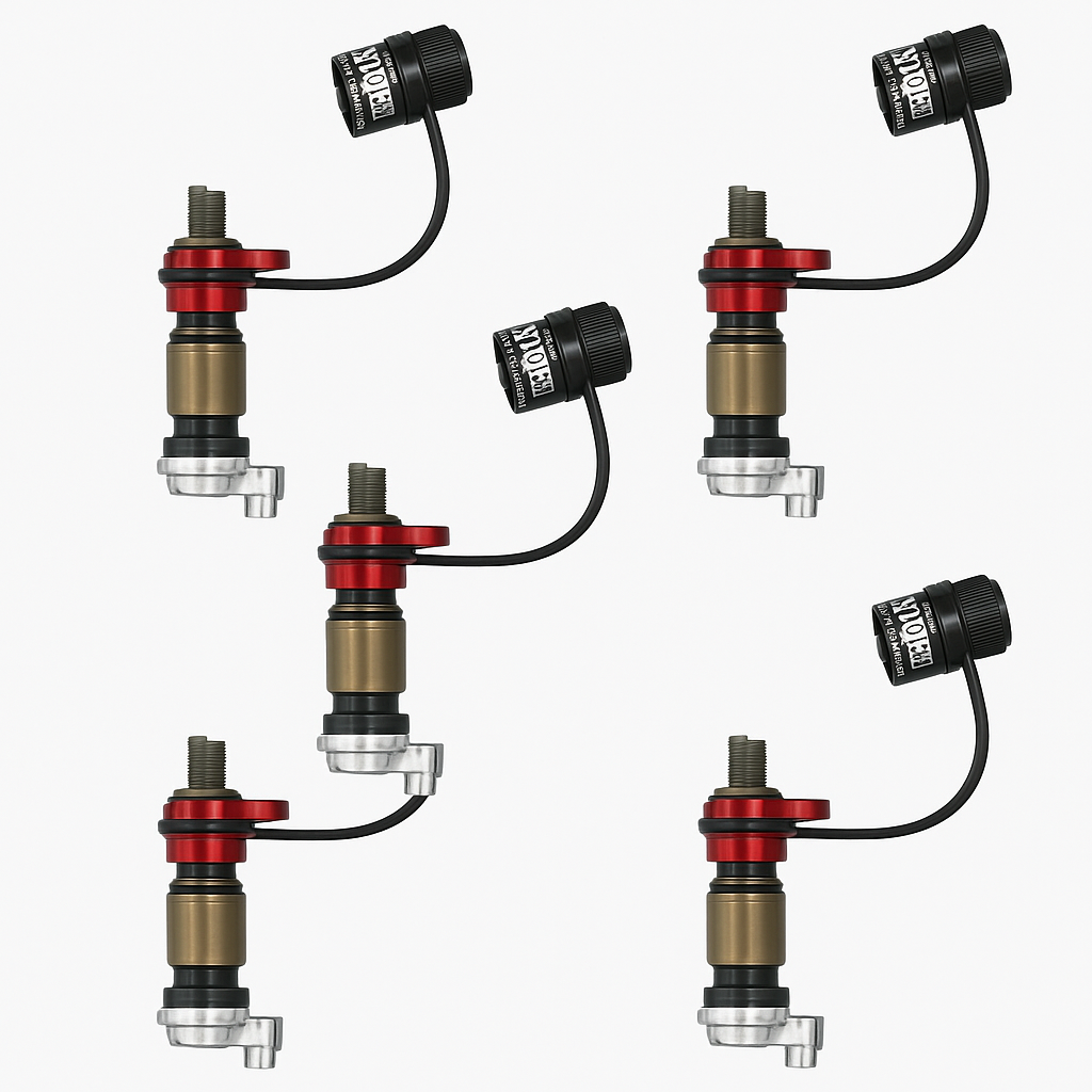 Apex Rapid Tire Deflator RPV XL Valve Stems EZ Lever Tire Deflation Set of 5 -1