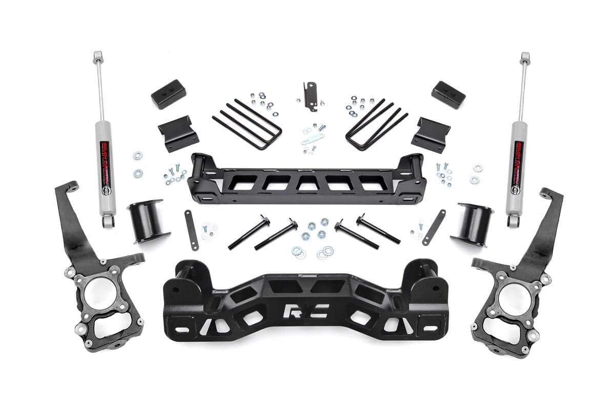 Rough Country 4in for Ford Suspension Lift Kit w/N3 Shocks 09-10 F-150 57231