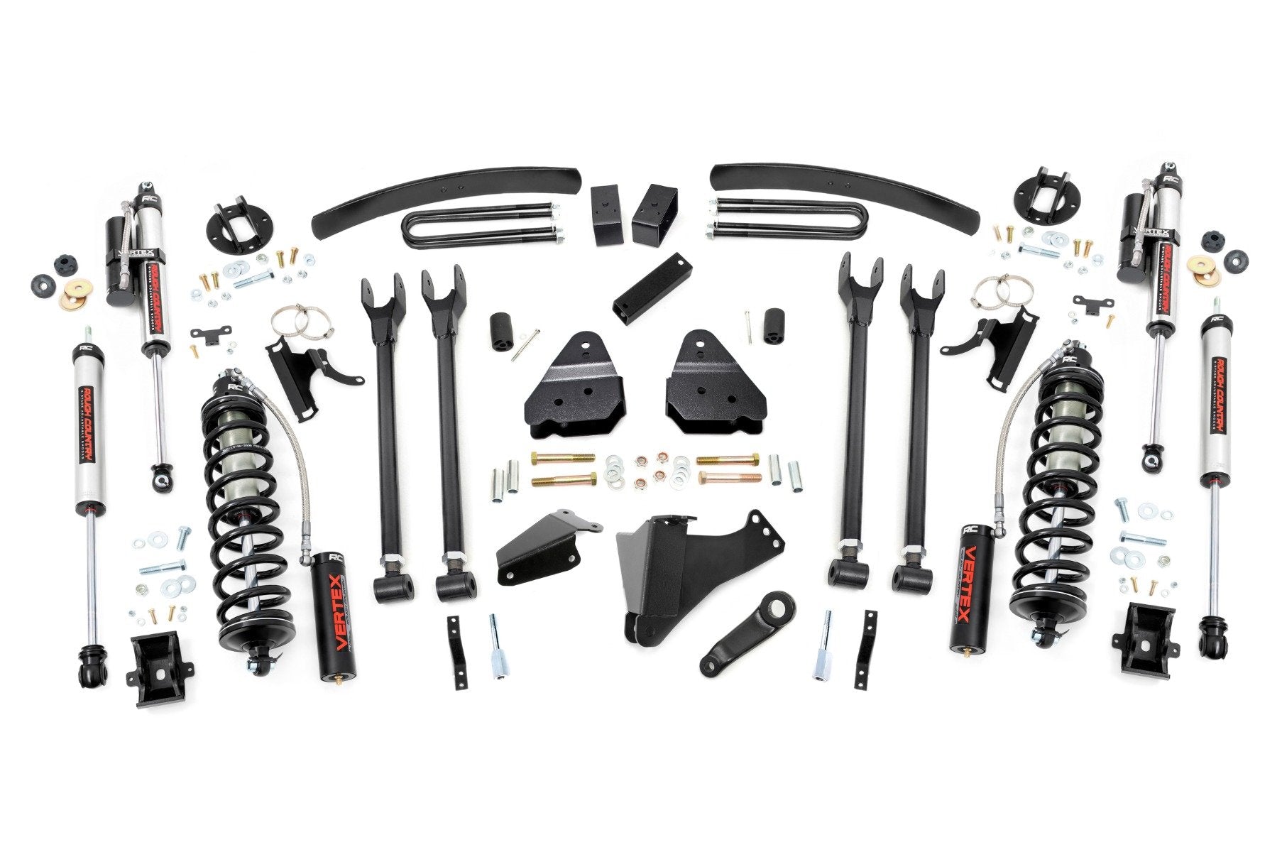 Rough Country 6" Lift Kit Diesl 4 Link OVLDS C/O Vertex for Ford SuperDuty 05-07 58059