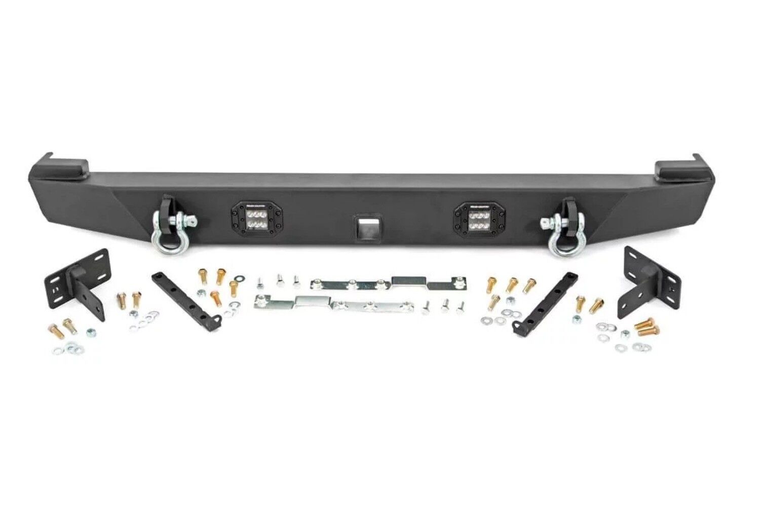 Rear LED Bumper w/ D-Rings Jeep Cherokee XJ 84-01 -4
